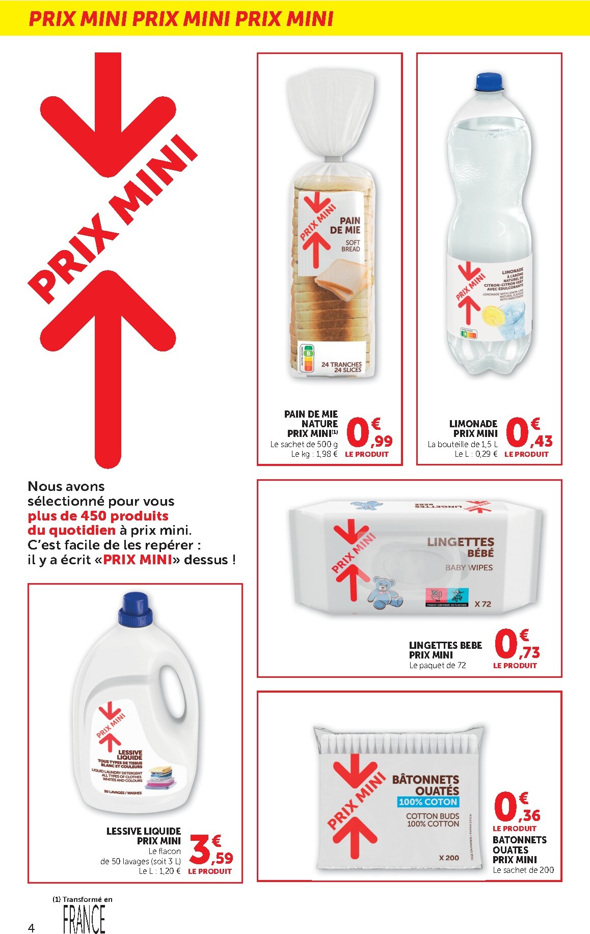 bi1 - Catalogue Bi1 Supermarché - Chaource, Voujeaucourt, Lavans-les-Saint-Claude, Salins-les-Bains, La Pacaudière, Lormes, Saint-Pierre-le-Moûtier, La Clayette, Louhans, Verdun-sur-le-Doubs, Ancy-le-Franc, Bléneau valable du 17/03/2026 au 29/03/2026 - page: 4