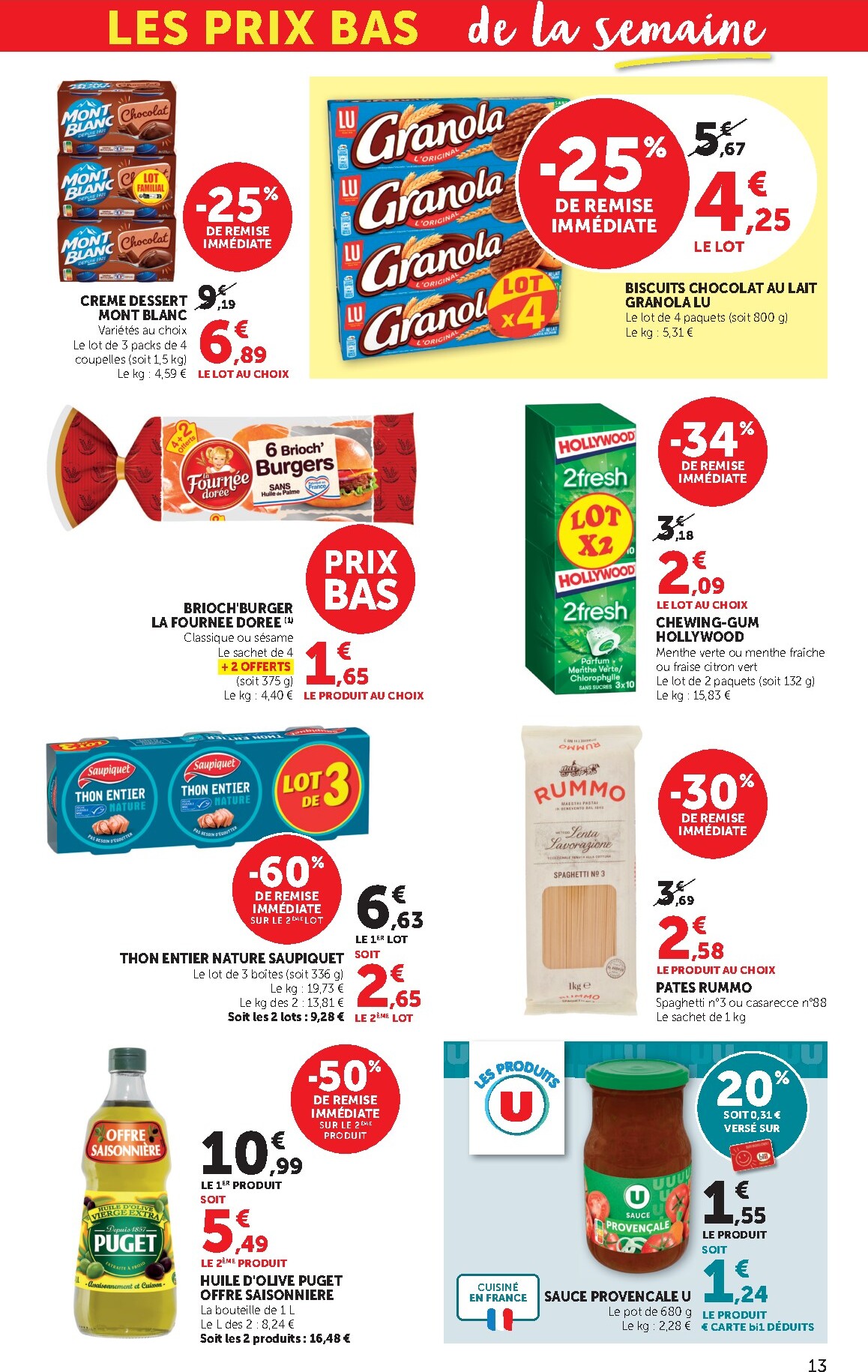 bi1 - Catalogue Bi1 Supermarché - Chaource, Voujeaucourt, Lavans-les-Saint-Claude, Salins-les-Bains, La Pacaudière, Lormes, Saint-Pierre-le-Moûtier, La Clayette, Louhans, Verdun-sur-le-Doubs, Ancy-le-Franc, Bléneau valable du 17/03/2026 au 29/03/2026 - page: 13