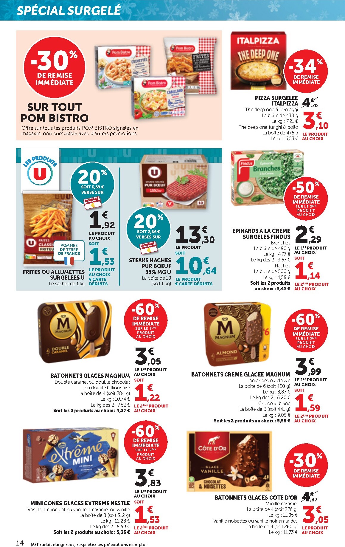 bi1 - Current Bi1 Supermarché - Chaource, Voujeaucourt, Lavans-les-Saint-Claude, Salins-les-Bains, La Pacaudière, Lormes, Saint-Pierre-le-Moûtier, La Clayette, Louhans, Verdun-sur-le-Doubs, Ancy-le-Franc, Bléneau leaflet valid from du mardi 21/04/2026 to d - page: 14