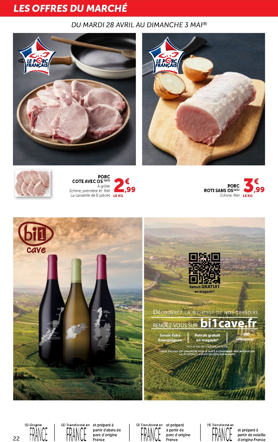 bi1 - Current Bi1 Supermarché leaflet valid from du mardi 28/04/2026 to du dimanche 10/05/2026 - page: 22