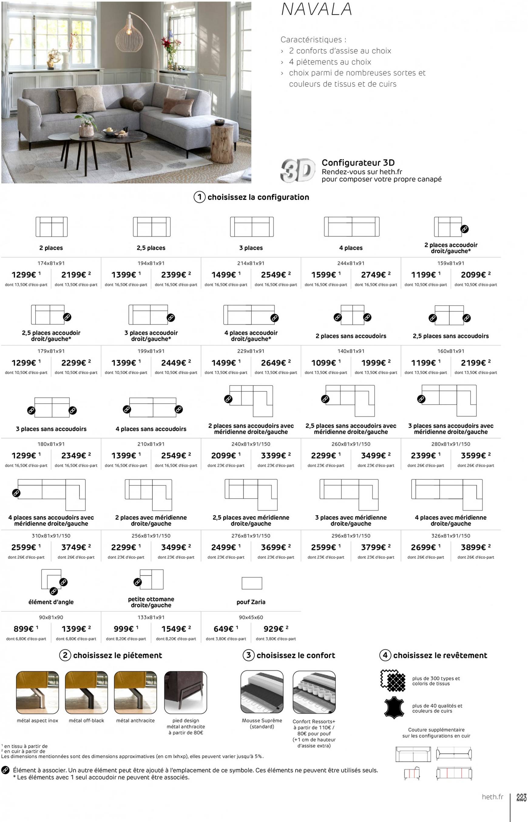 heth - Catalogue Heth valable dès 18.09. - 31.12. - page: 223 heth - Catalogue Heth valable dès 18.09. - 31.12. - page: 223