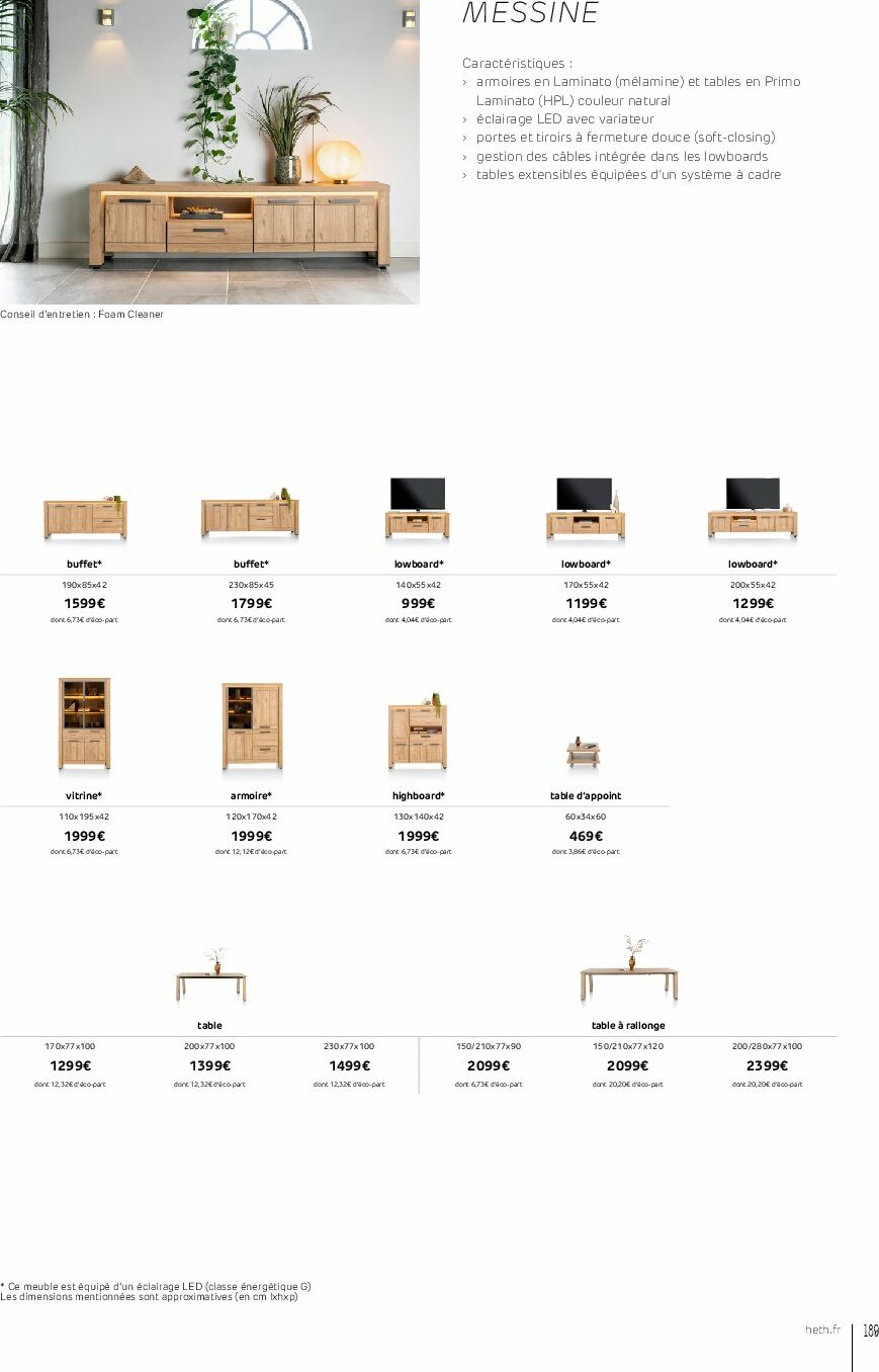 heth - Catalogue Heth valable du 01/09 au 31/12 - page: 189