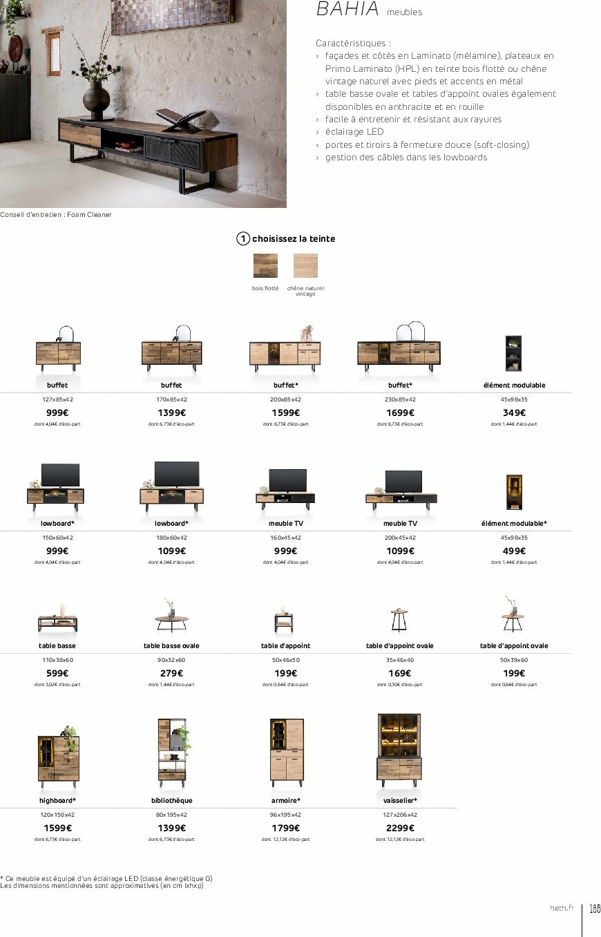 heth - Catalogue Heth valable du 01/09 au 31/12 - page: 185