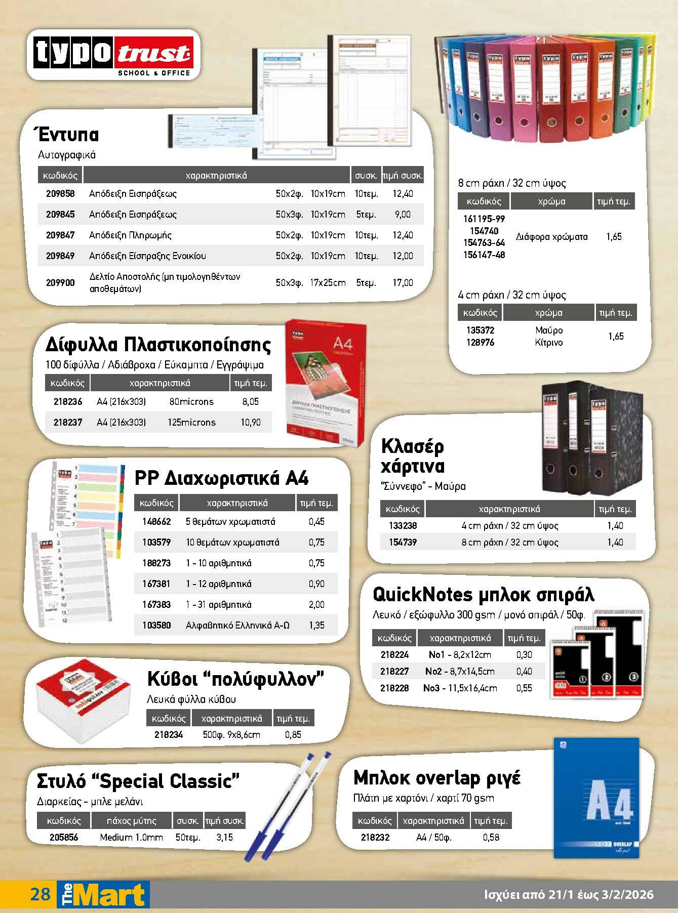 the-mart - The Mart - Για Εμπόρους & Λοιπές Επιχειρήσεις φυλλάδιο έγκυρο από 21/01 - 03/02 - page: 28