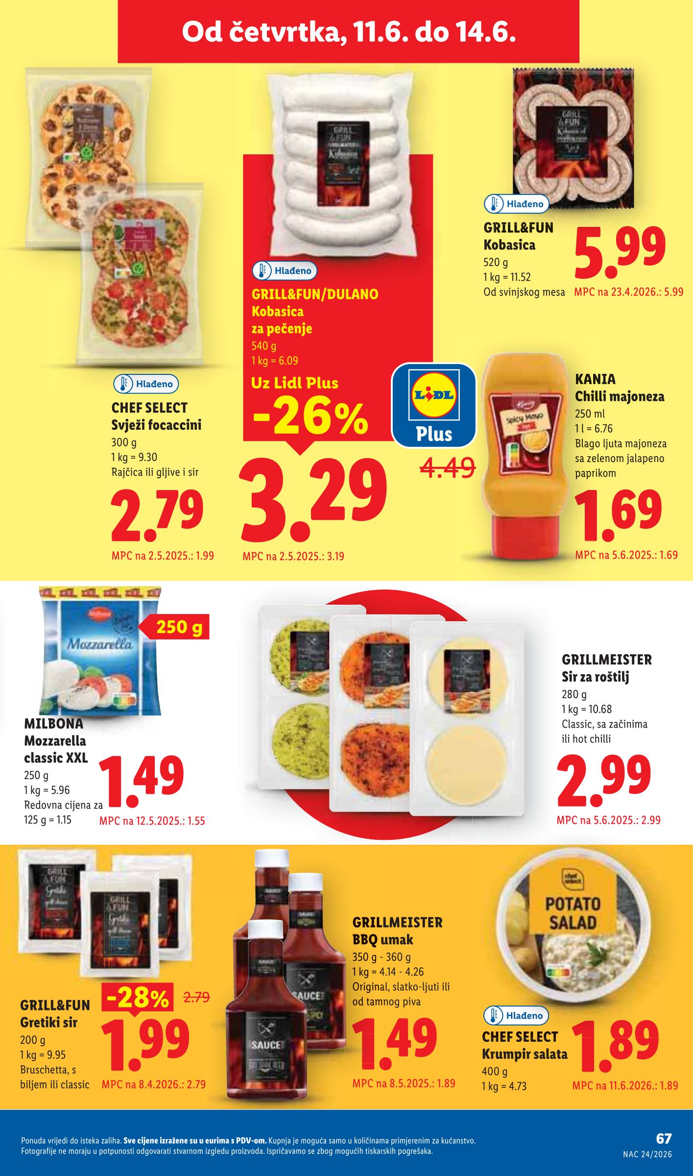 lidl - Novi Lidl katalog od ponedjeljka, 08.06.2026 do nedjelje, 14.06.2026 - page: 67