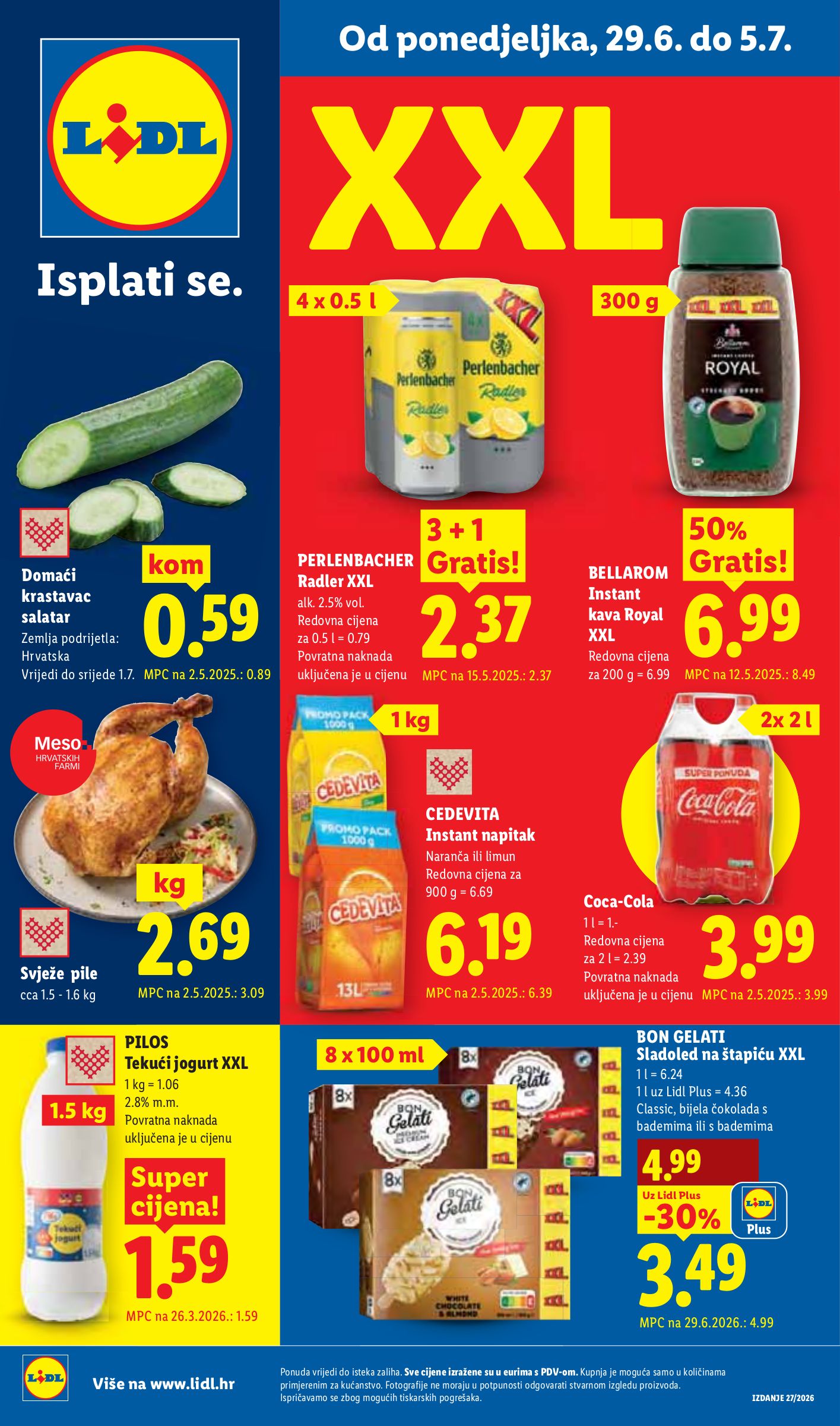lidl - Aktualni katalog Lidl od ponedjeljka, 29.06.2026 do nedjelje, 05.07.2026
