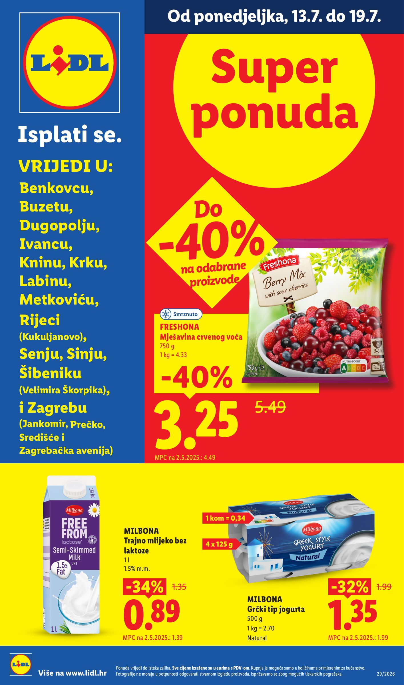 lidl - Aktualni katalog Lidl - Super ponuda od ponedjeljka, 13.07.2026 do nedjelje, 19.07.2026