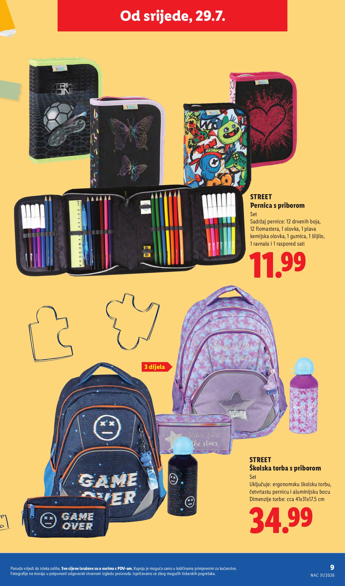 lidl - Novi Lidl - Back to school katalog od srijede, 29.07.2026 do utorka, 01.09.2026 - page: 9