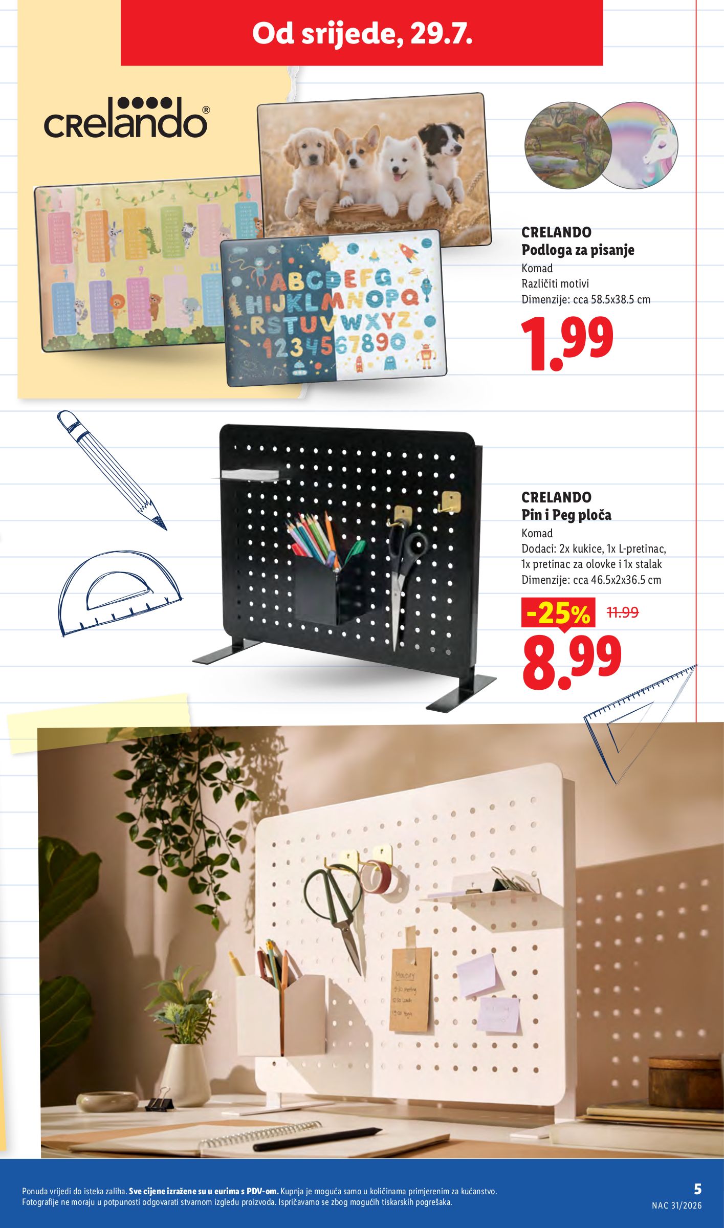 lidl - Novi Lidl - Back to school katalog od srijede, 29.07.2026 do utorka, 01.09.2026 - page: 5