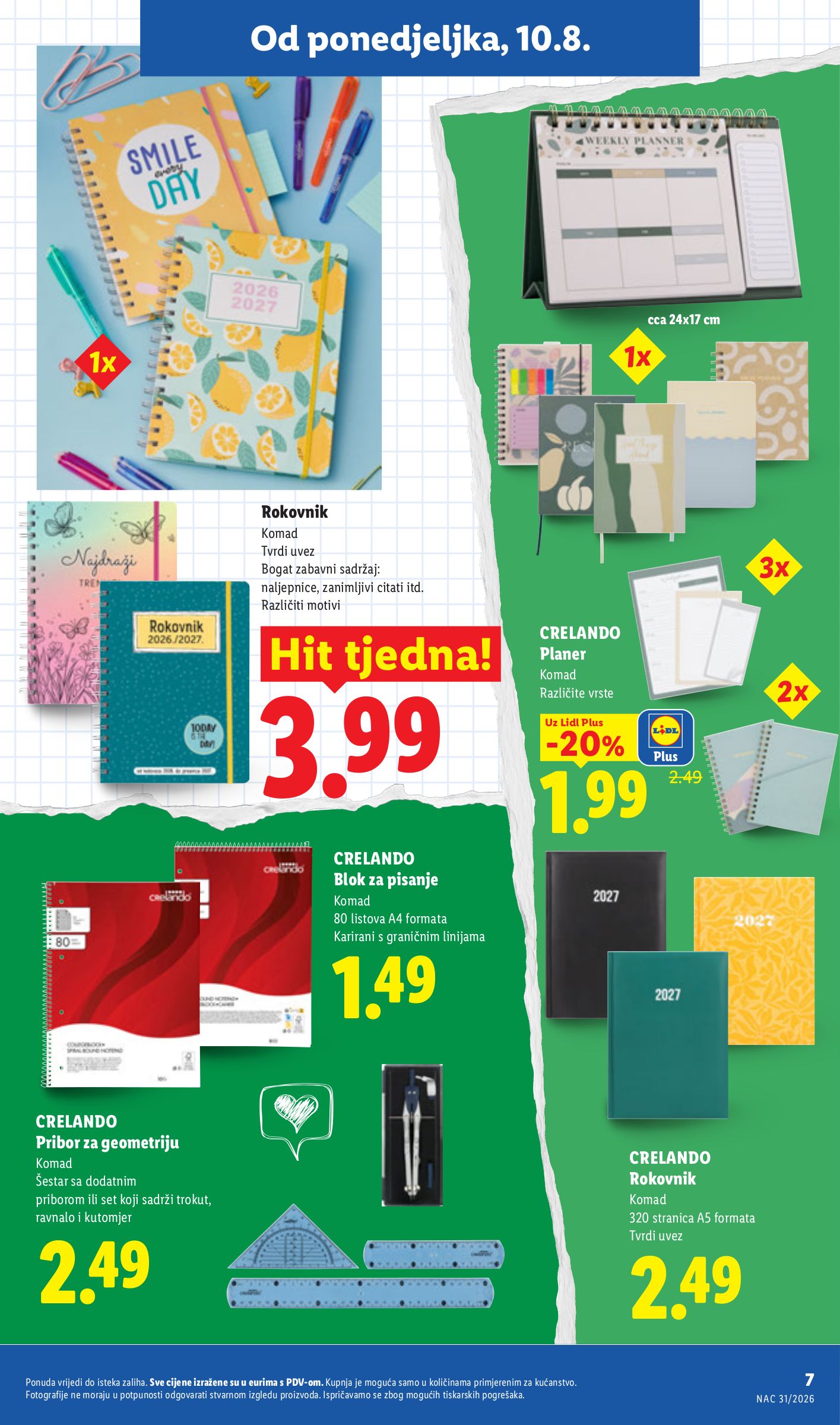 lidl - Aktualni katalog Lidl - Back to school od srijede, 29.07.2026 do utorka, 01.09.2026 - page: 7