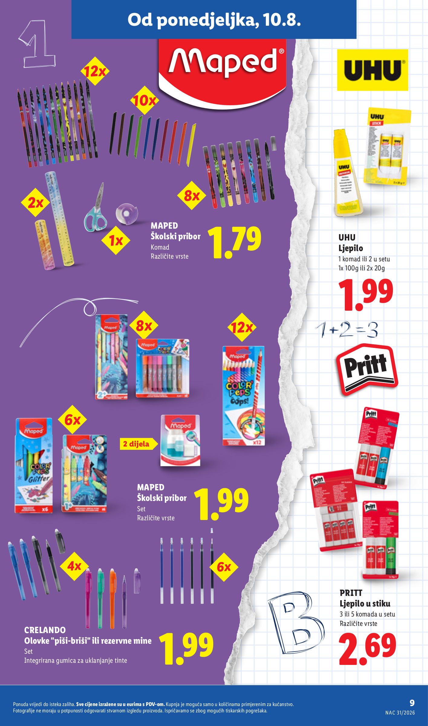 lidl - Aktualni katalog Lidl - Back to school od srijede, 29.07.2026 do utorka, 01.09.2026 - page: 9