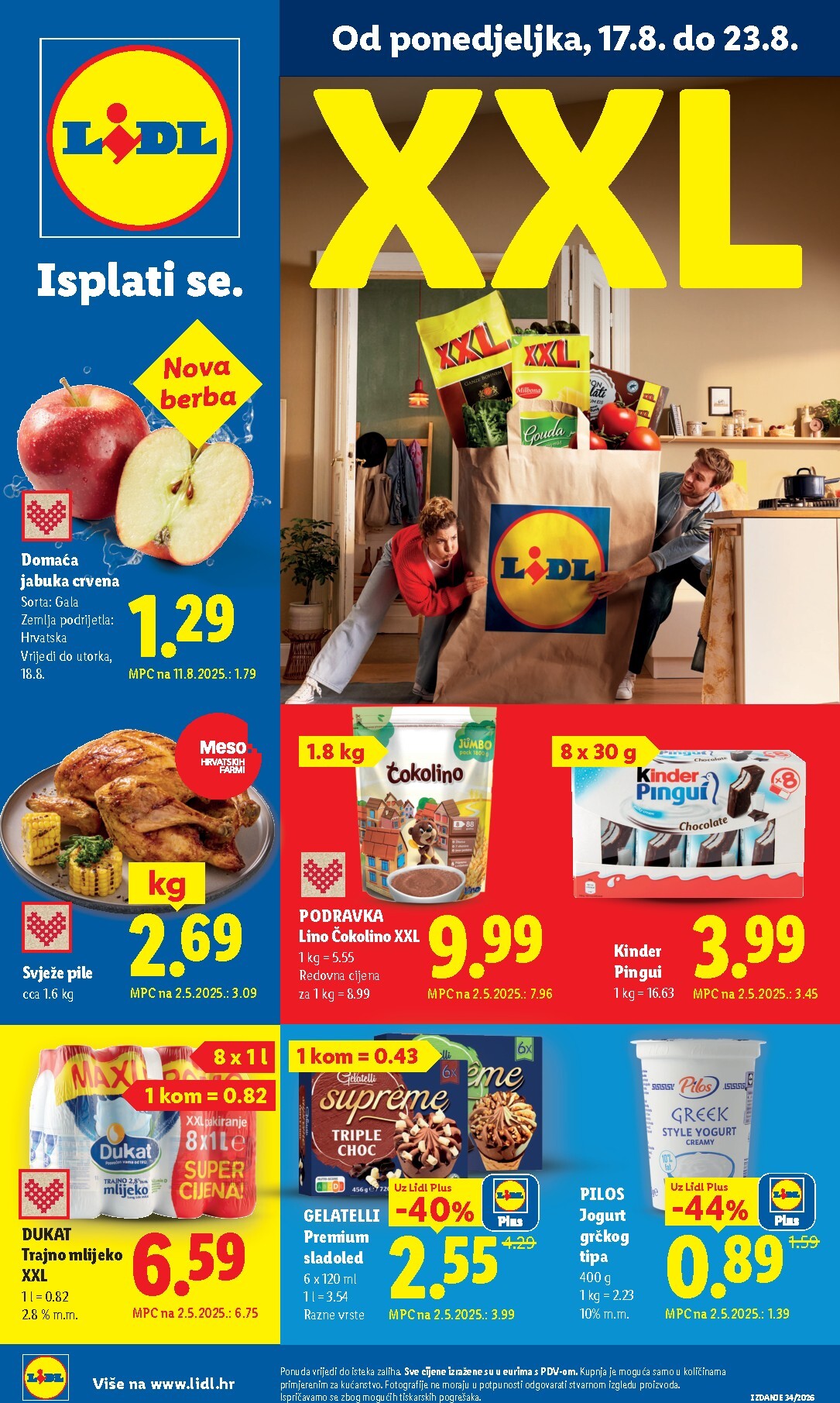 lidl - Aktualni katalog Lidl od ponedjeljka, 17.08.2026 do nedjelje, 23.08.2026
