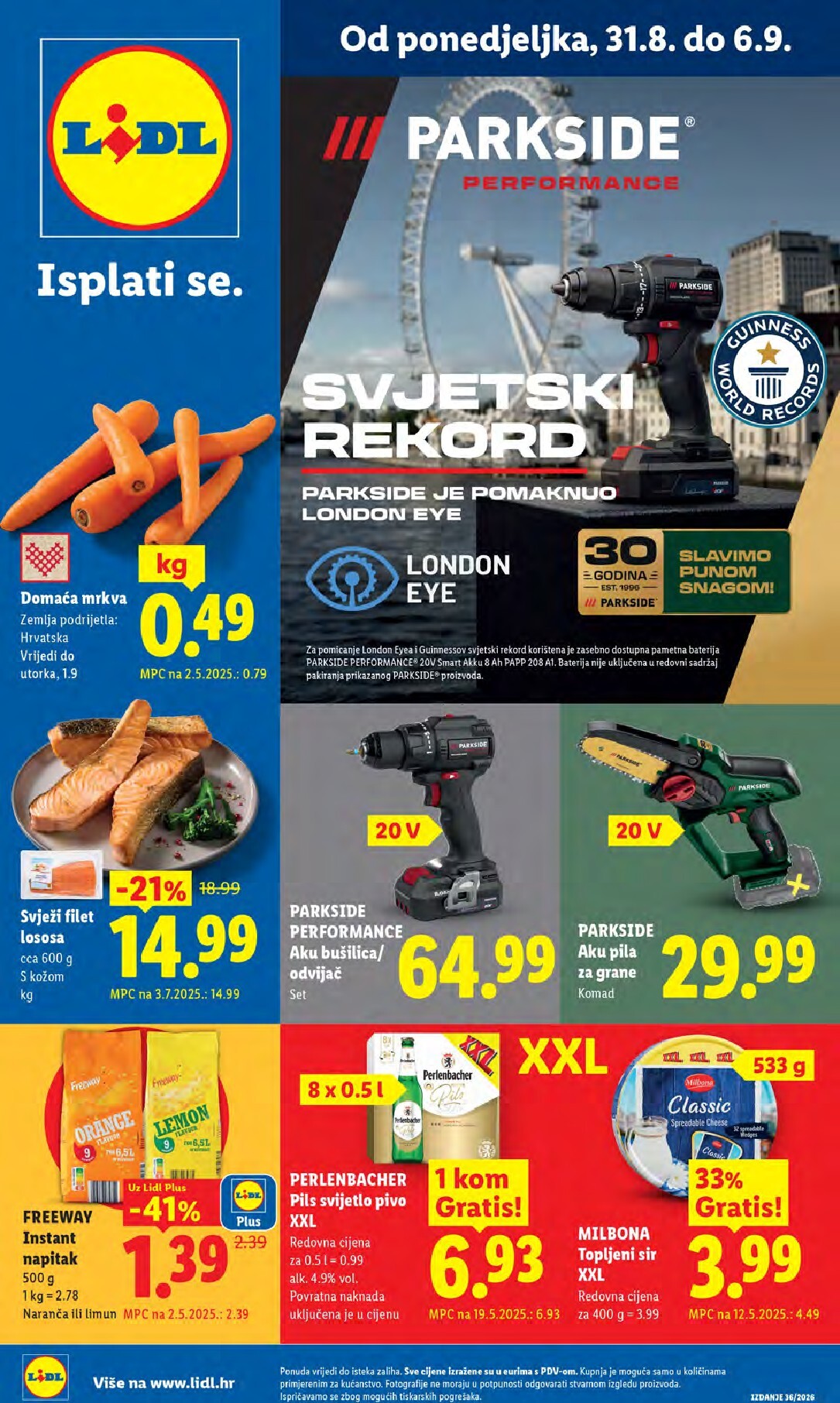 lidl - Novi Lidl katalog od ponedjeljka, 31.08.2026 do nedjelje, 06.09.2026
