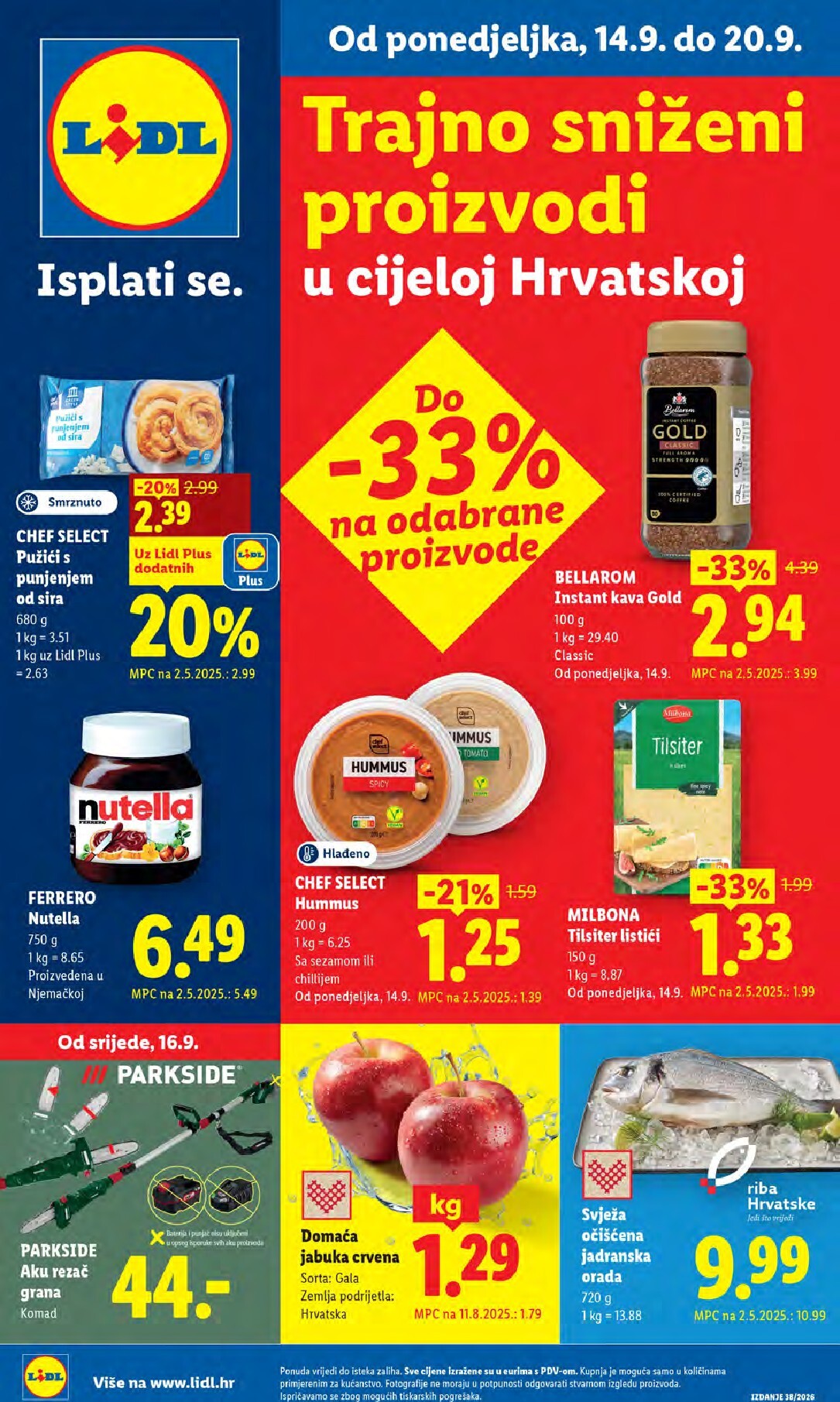 lidl - Novi Lidl katalog od ponedjeljka, 14.09.2026 do nedjelje, 20.09.2026 - page: 1