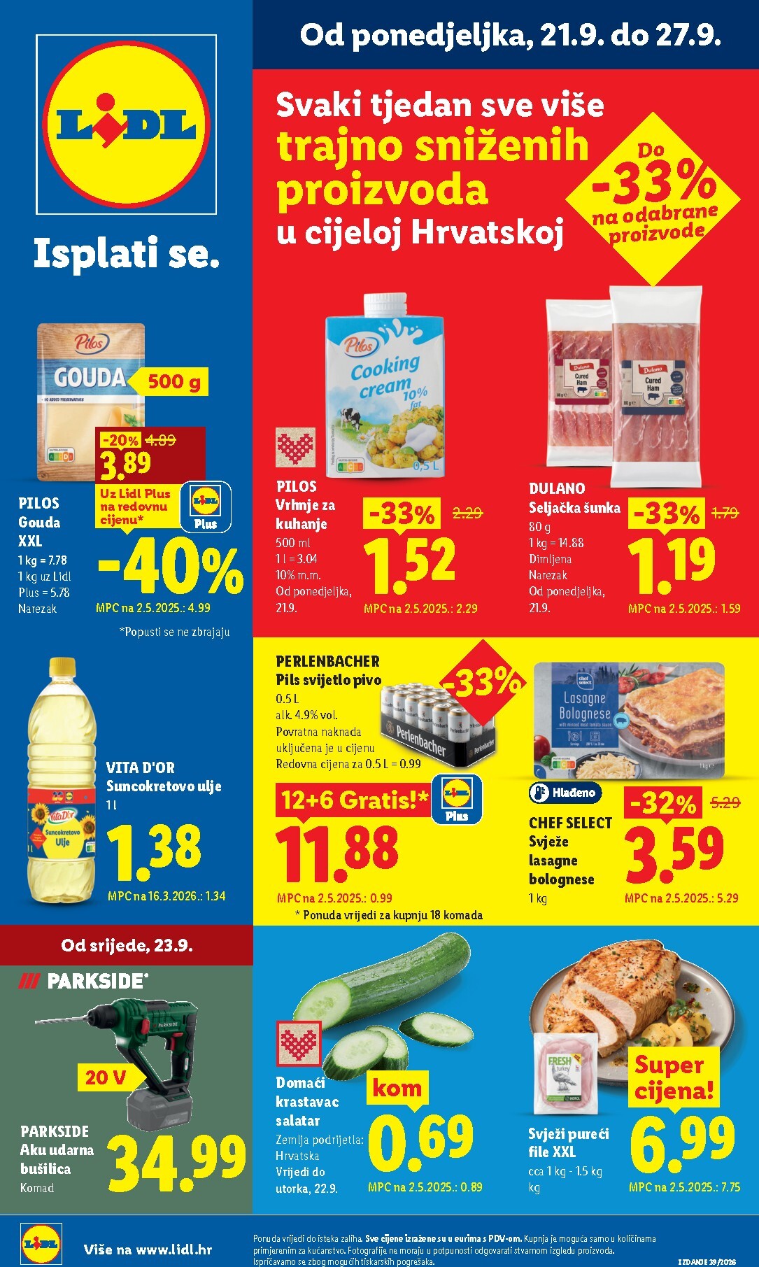lidl - Novi Lidl katalog od ponedjeljka, 21.09.2026 do nedjelje, 27.09.2026 - page: 1