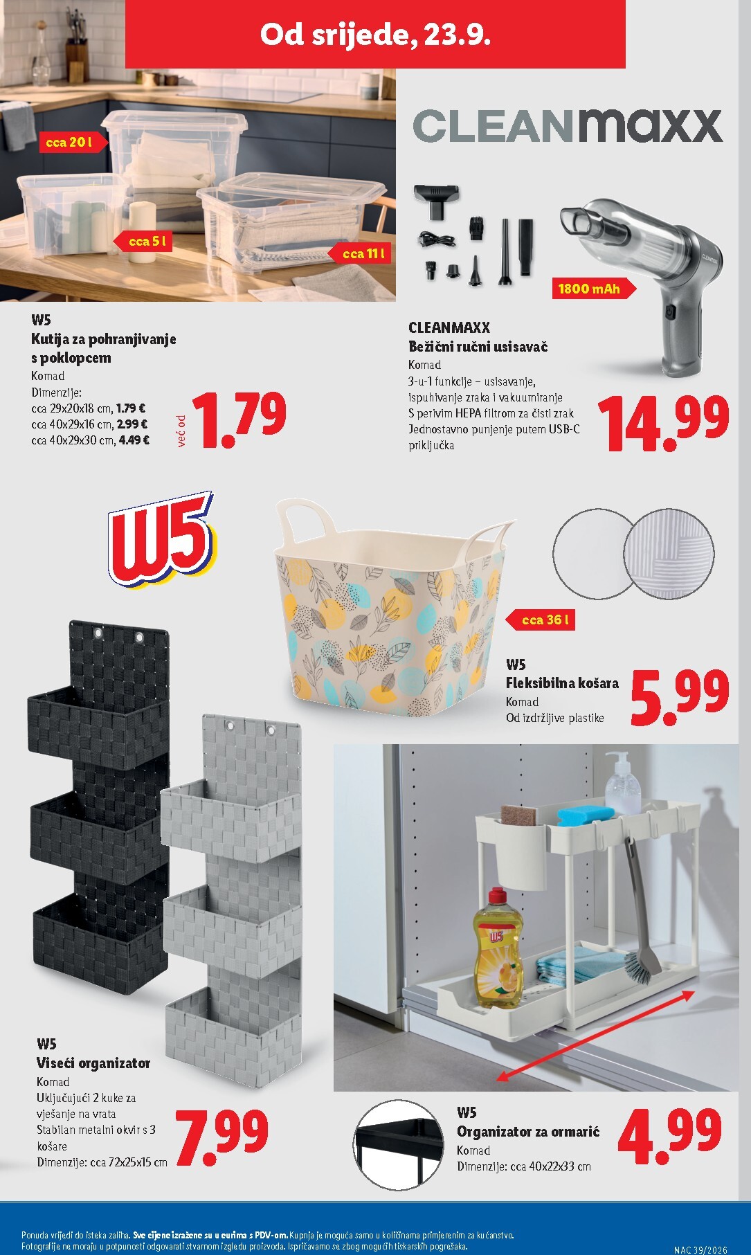 lidl - Novi Lidl katalog od ponedjeljka, 21.09.2026 do nedjelje, 27.09.2026 - page: 39