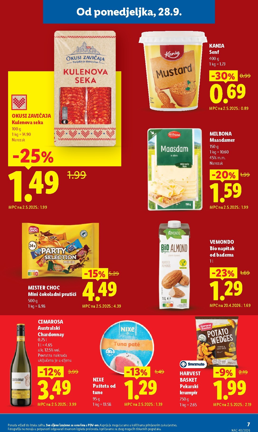 lidl - Aktualni katalog Lidl - Svaki tjedan trajno snižene cijene od ponedjeljka, 05.10.2026 do subote, 31.10.2026 - page: 7