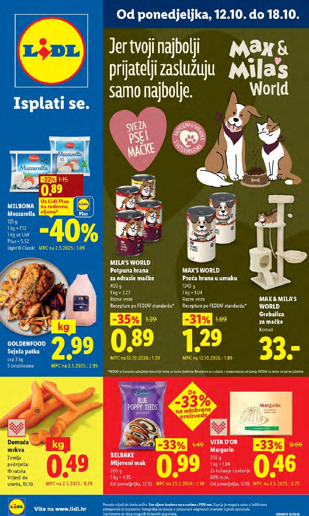lidl - Novi Lidl katalog od ponedjeljka, 12.10.2026 do nedjelje, 18.10.2026