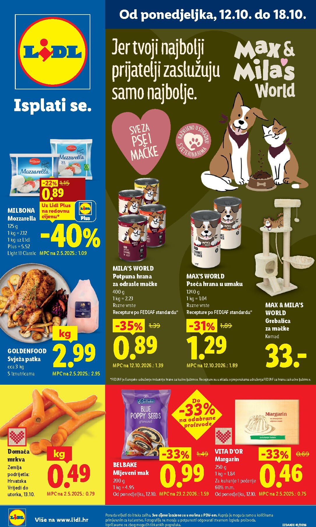 lidl - Aktualni katalog Lidl od ponedjeljka, 12.10.2026 do nedjelje, 18.10.2026 - page: 1