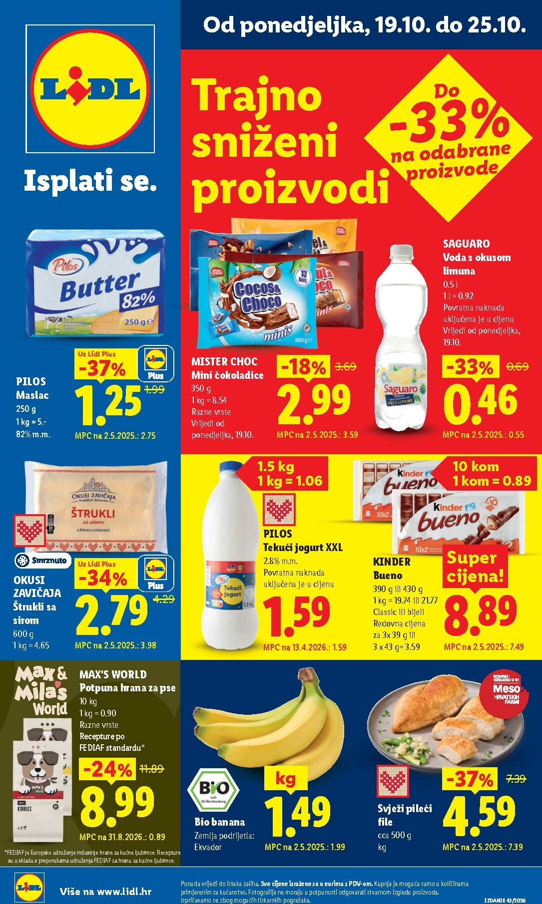 lidl - Novi Lidl katalog od ponedjeljka, 19.10.2026 do nedjelje, 25.10.2026