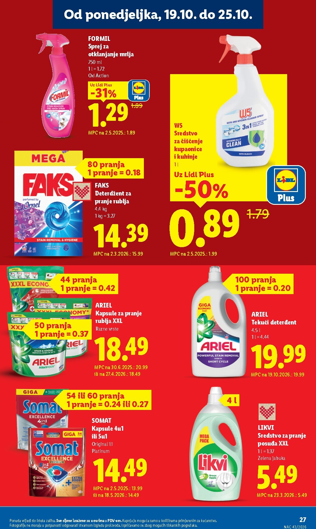 lidl - Novi Lidl katalog od ponedjeljka, 19.10.2026 do nedjelje, 25.10.2026 - page: 27