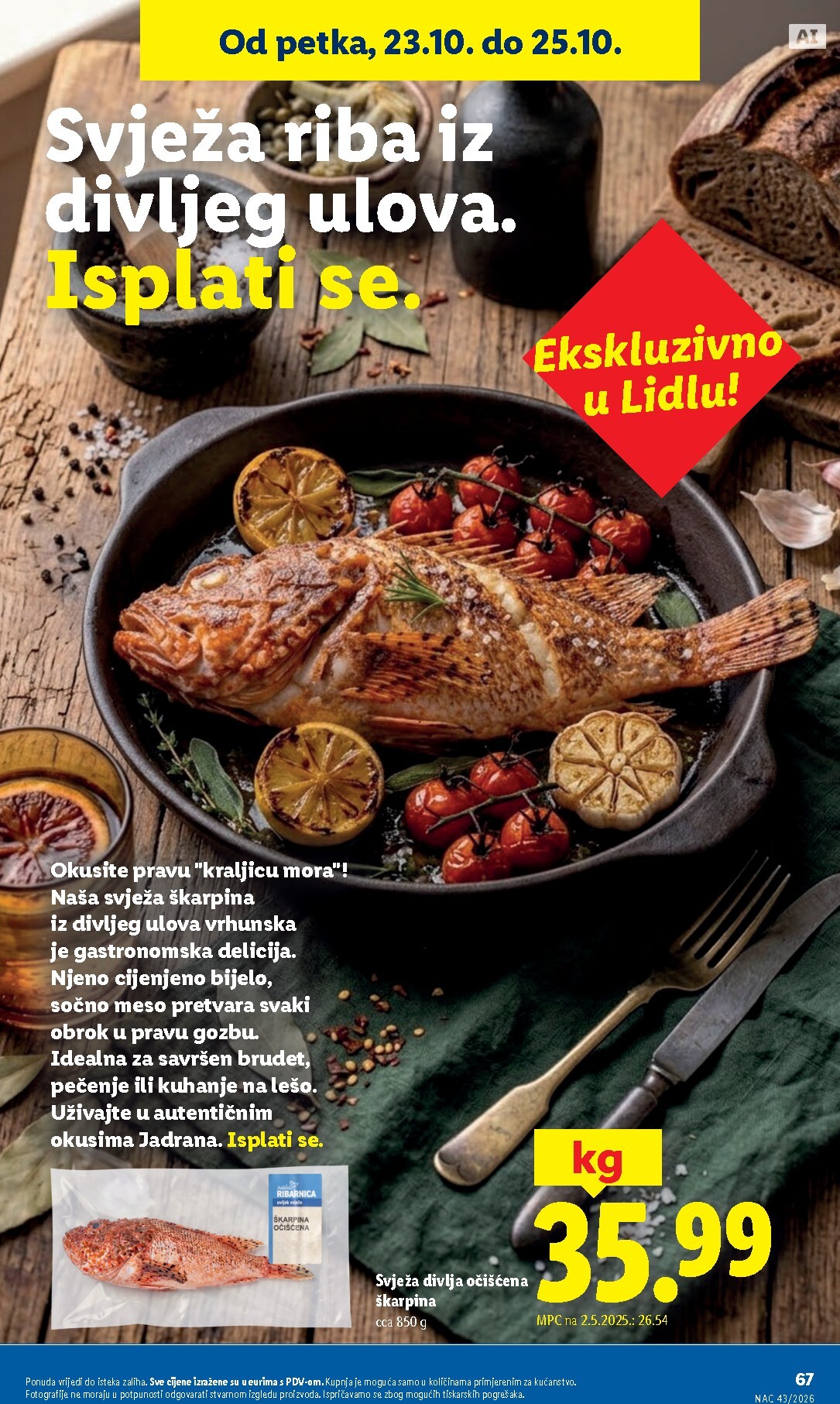 lidl - Novi Lidl katalog od ponedjeljka, 19.10.2026 do nedjelje, 25.10.2026 - page: 67