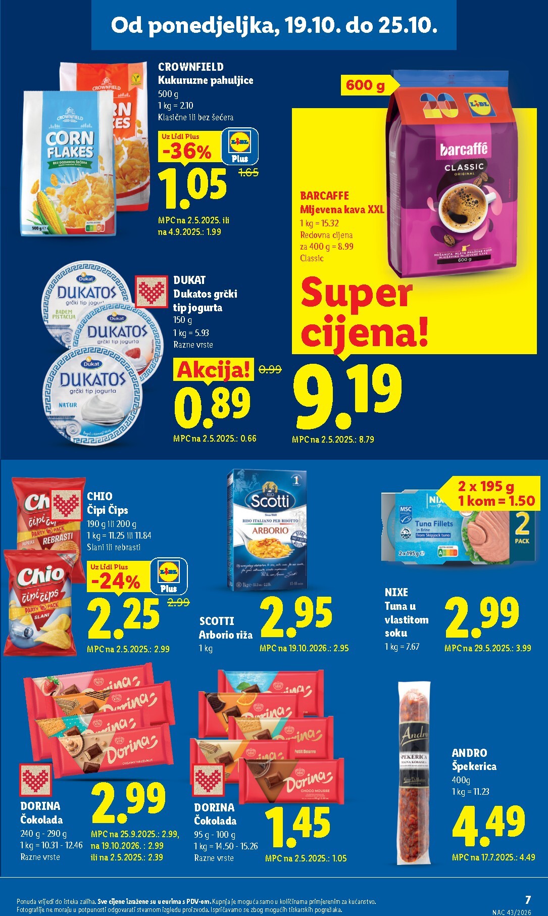 lidl - Aktualni katalog Lidl od ponedjeljka, 19.10.2026 do nedjelje, 25.10.2026 - page: 7