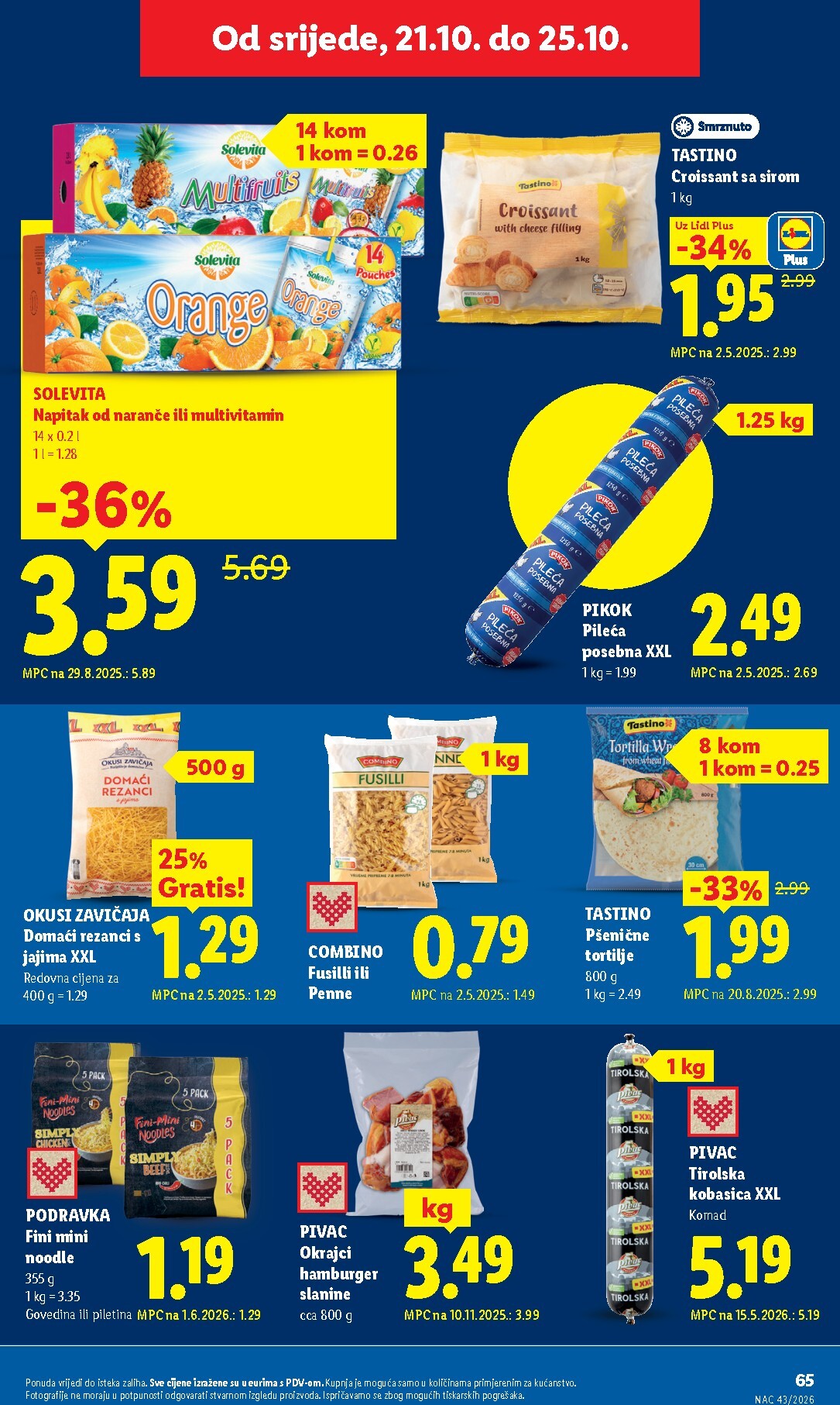 lidl - Aktualni katalog Lidl od ponedjeljka, 19.10.2026 do nedjelje, 25.10.2026 - page: 65
