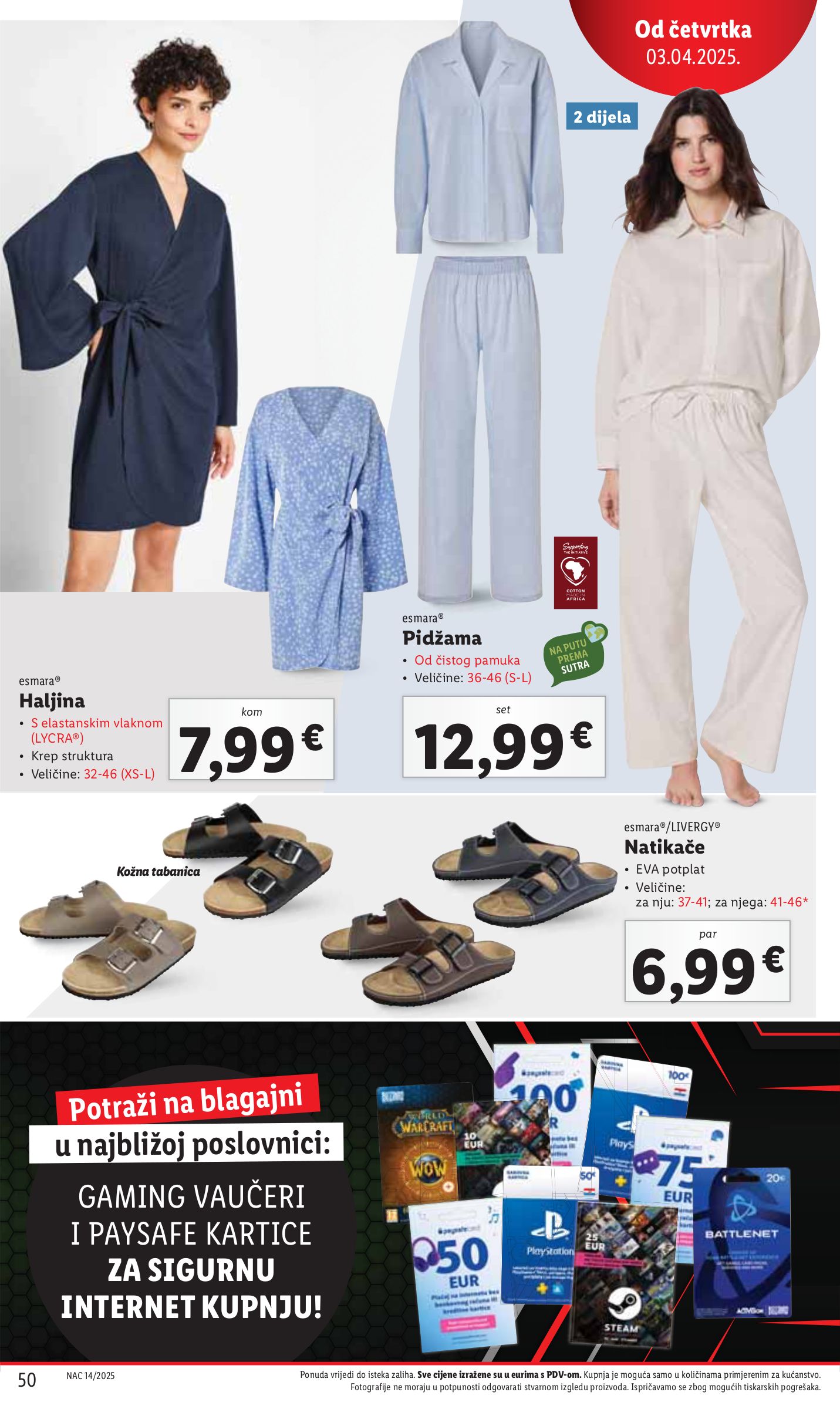 lidl - Lidl katalog vrijedi od 31.03. do 06.04. - page: 50 lidl - Lidl katalog vrijedi od 31.03. do 06.04. - page: 50