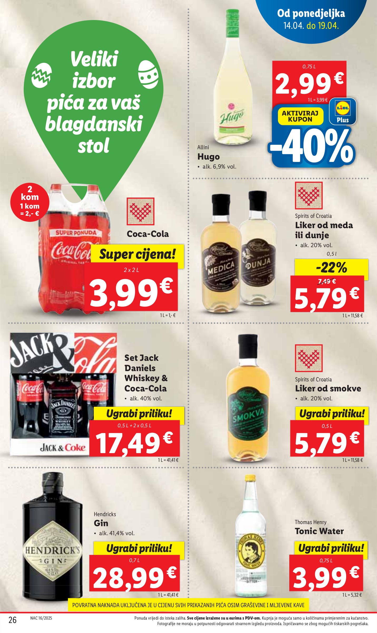 lidl - Lidl katalog vrijedi od 14.04. do 19.04. - page: 26 lidl - Lidl katalog vrijedi od 14.04. do 19.04. - page: 26