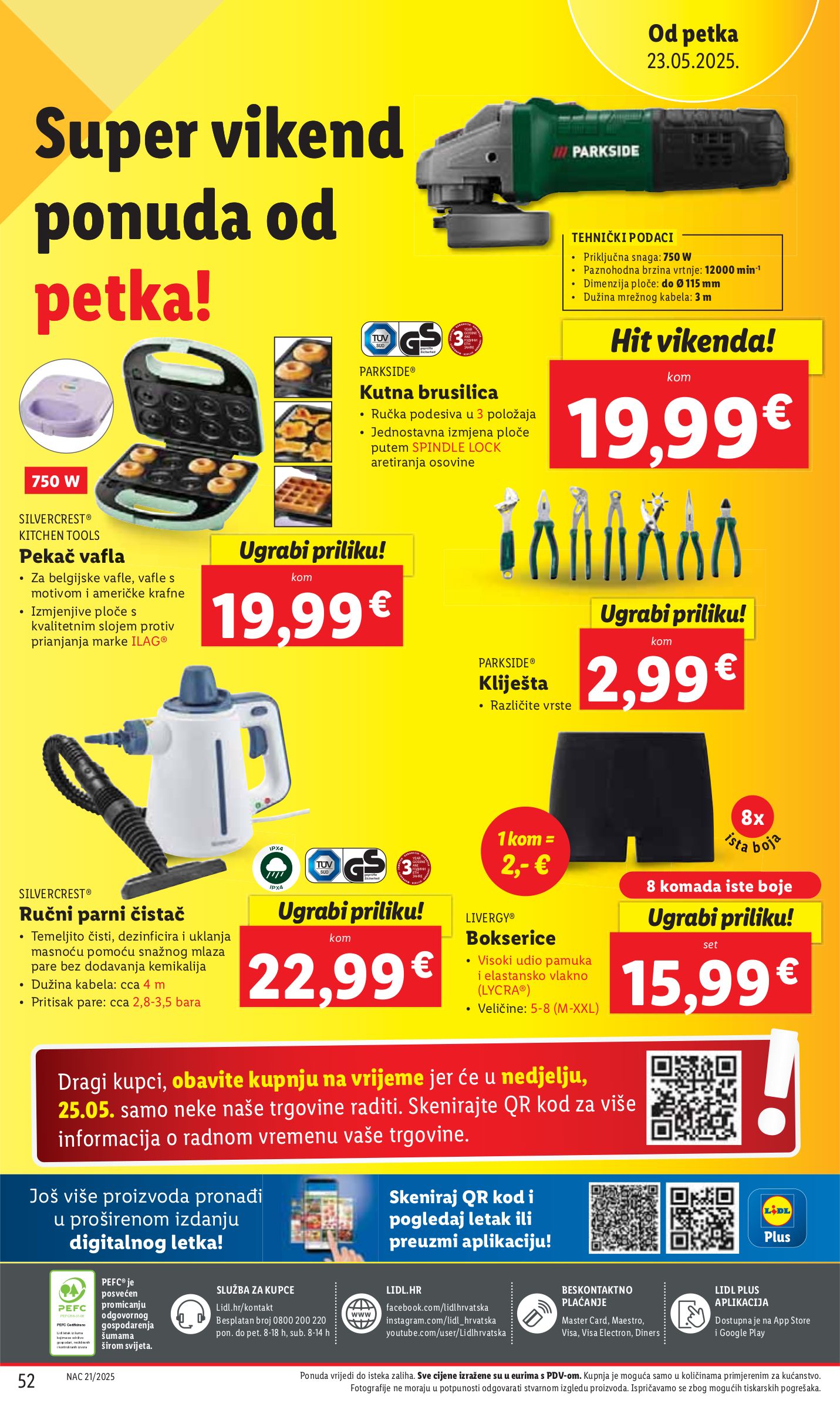 lidl - Prelistajte ovaj Lidl katalog, vrijedi od 22.05. do 25.05. - page: 52 lidl - Prelistajte ovaj Lidl katalog, vrijedi od 22.05. do 25.05. - page: 52
