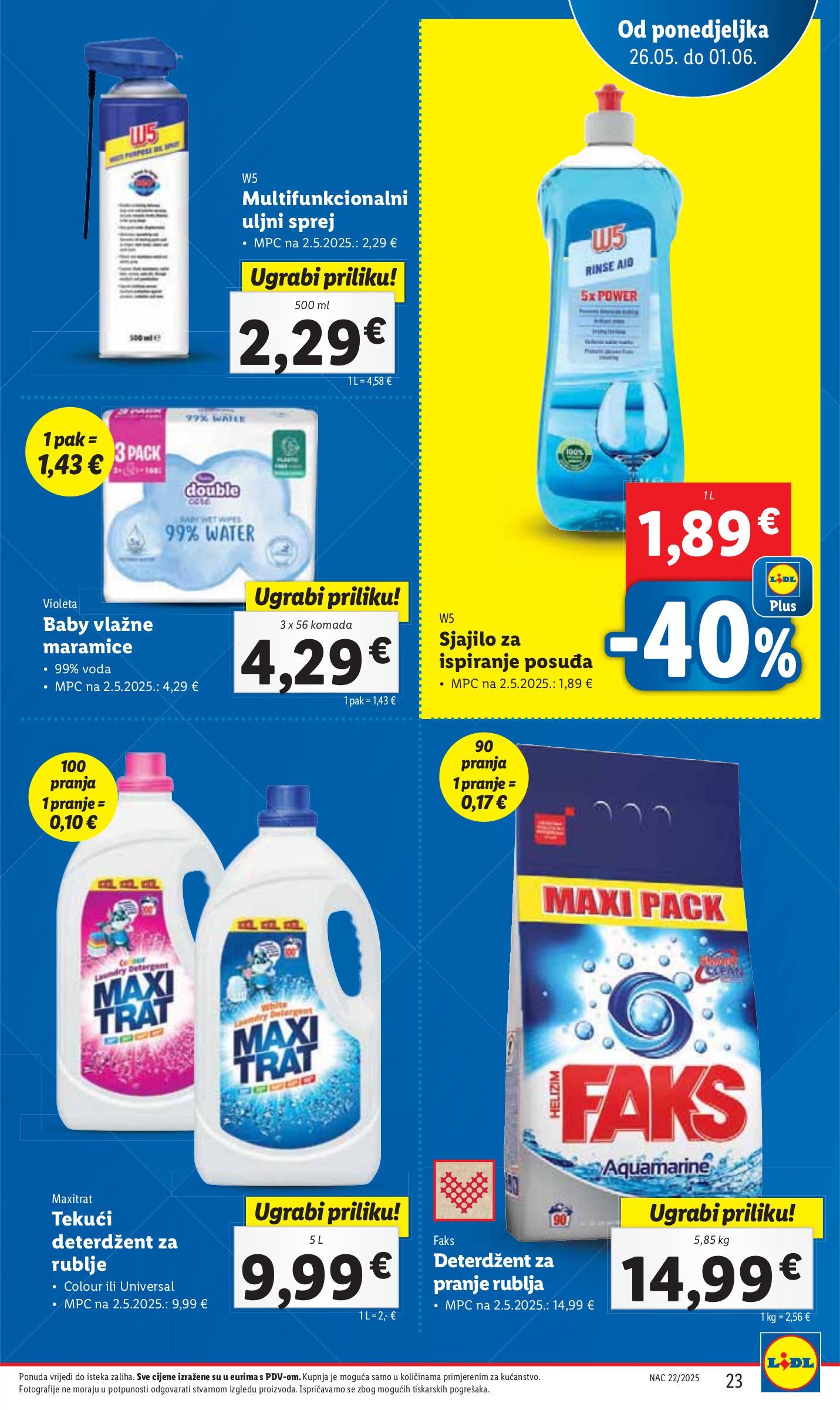 lidl - Prelistajte ovaj Lidl katalog, vrijedi od 26.05. do 01.06. - page: 23 lidl - Prelistajte ovaj Lidl katalog, vrijedi od 26.05. do 01.06. - page: 23