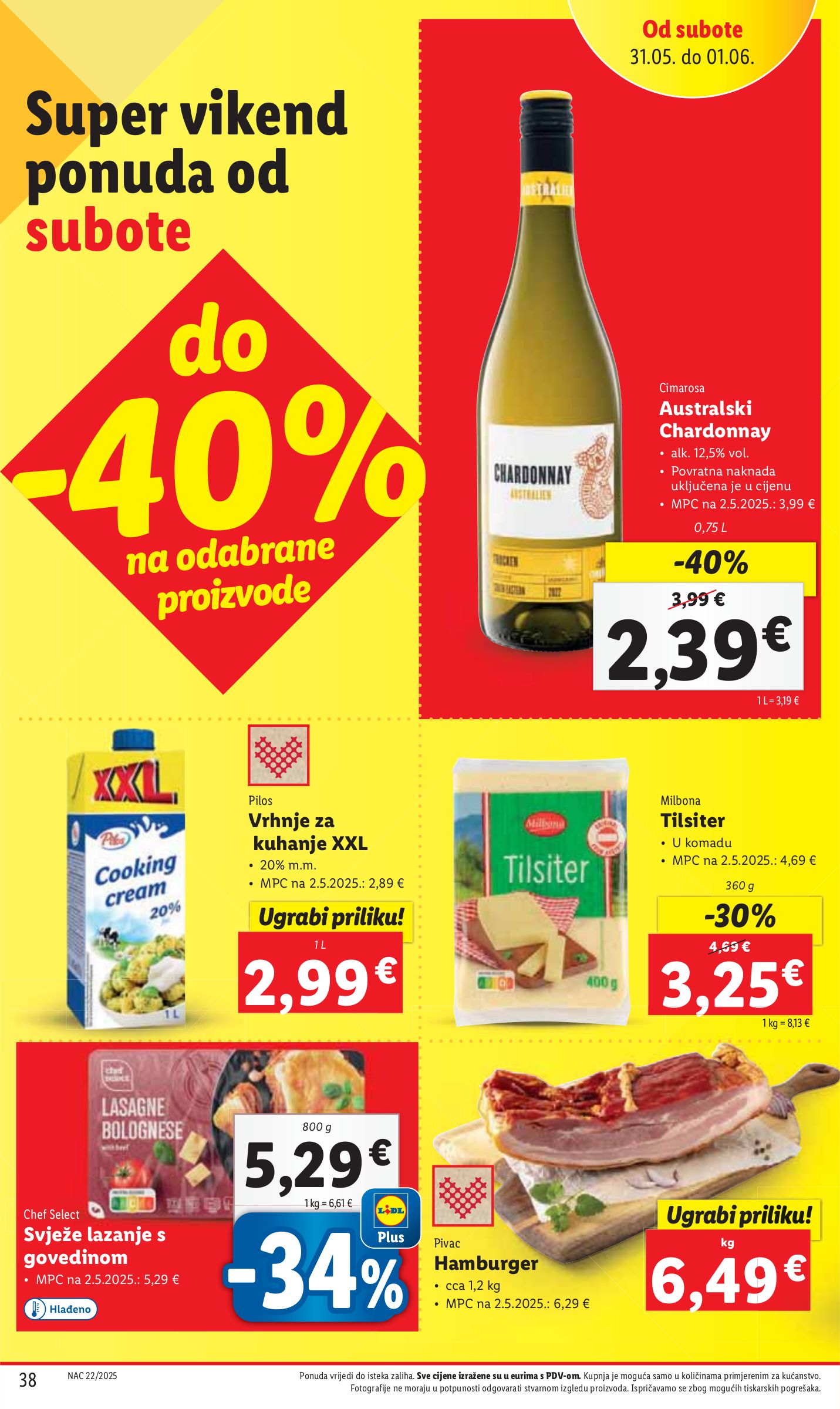 lidl - Prelistajte ovaj Lidl katalog, vrijedi od 29.05. do 01.06. - page: 38