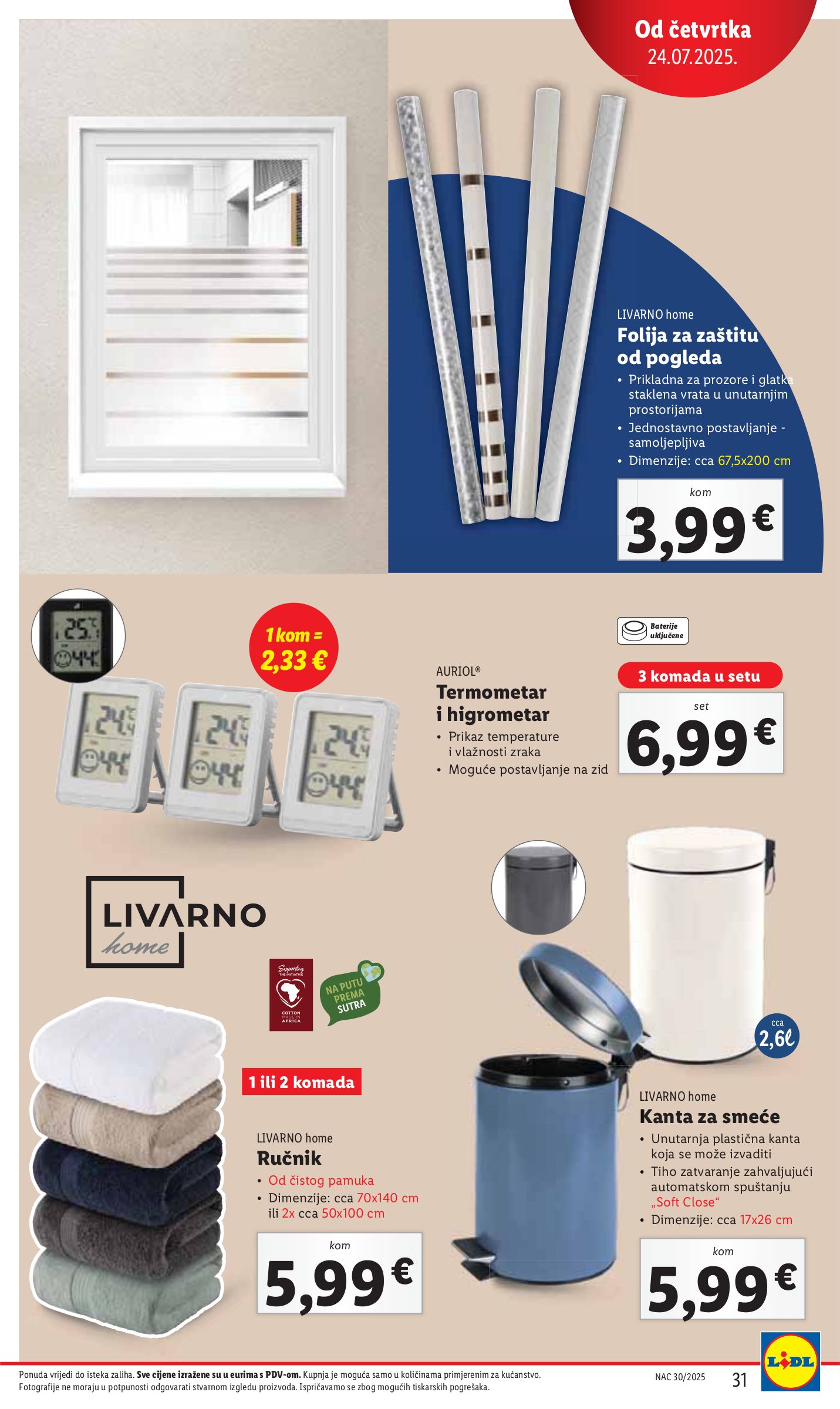lidl - Prelistajte katalog Lidl, vrijedi od 24.07. do 27.07. - page: 31 lidl - Prelistajte katalog Lidl, vrijedi od 24.07. do 27.07. - page: 31