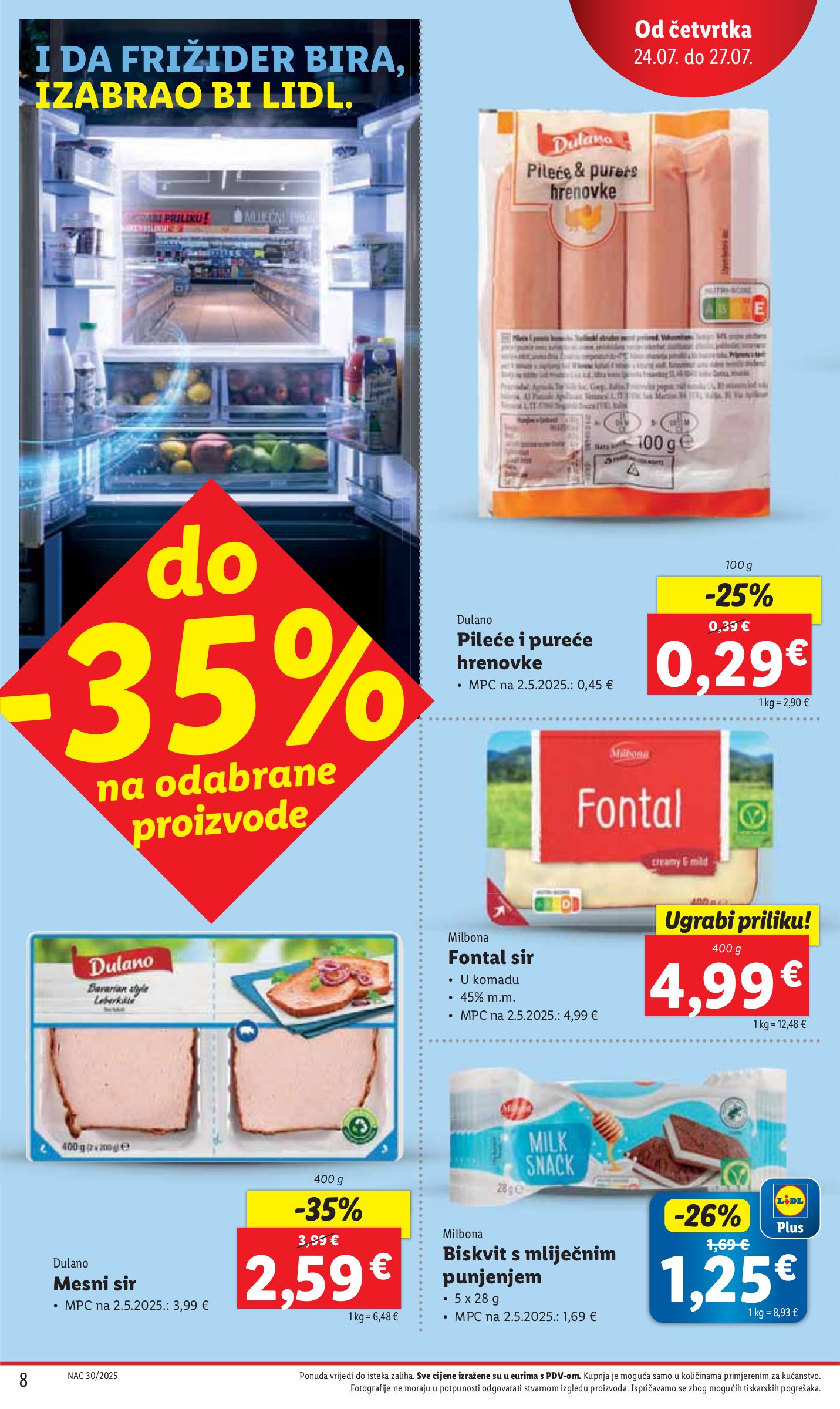 lidl - Prelistajte katalog Lidl, vrijedi od 24.07. do 27.07. - page: 8 lidl - Prelistajte katalog Lidl, vrijedi od 24.07. do 27.07. - page: 8