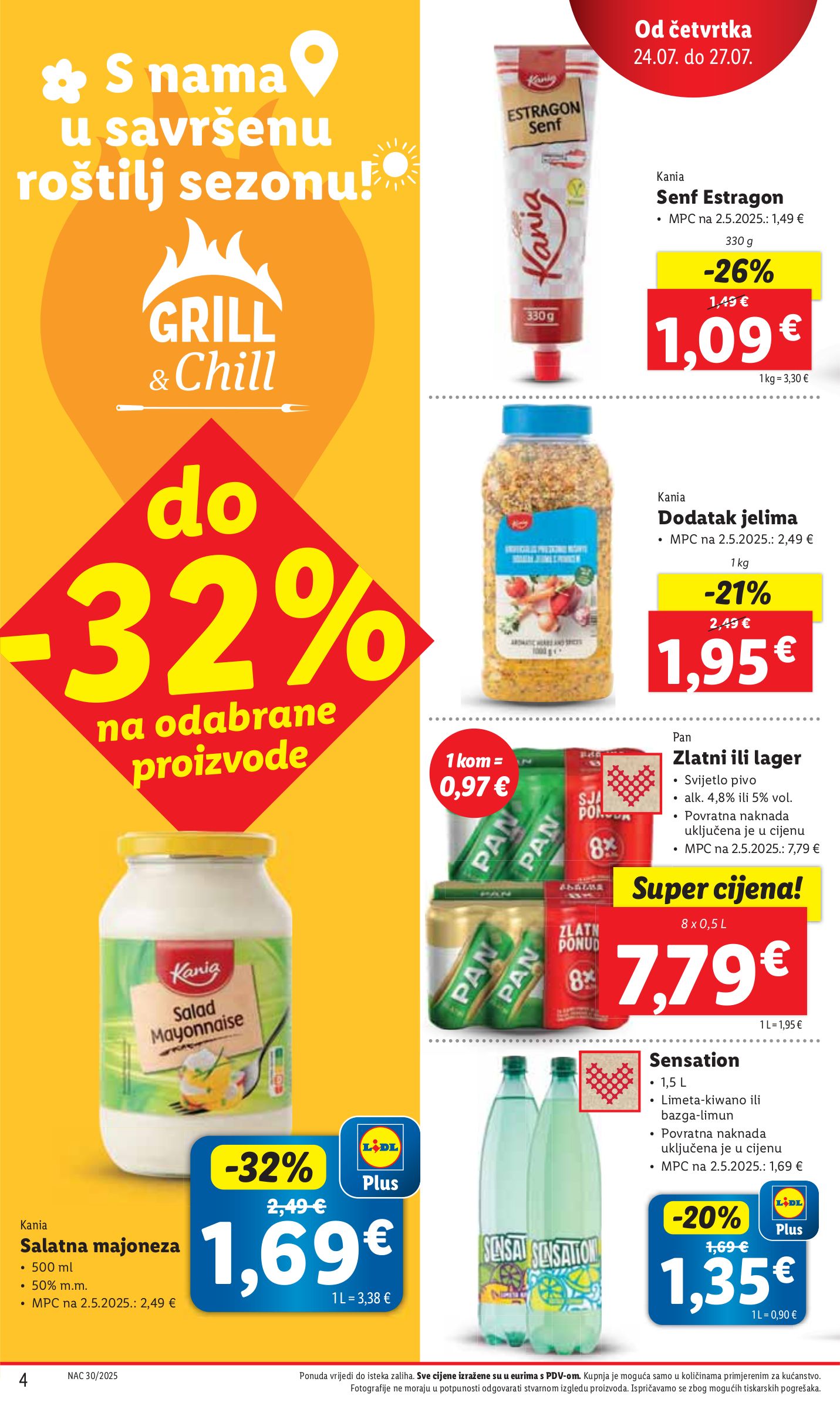 lidl - Prelistajte katalog Lidl, vrijedi od 24.07. do 27.07. - page: 4 lidl - Prelistajte katalog Lidl, vrijedi od 24.07. do 27.07. - page: 4