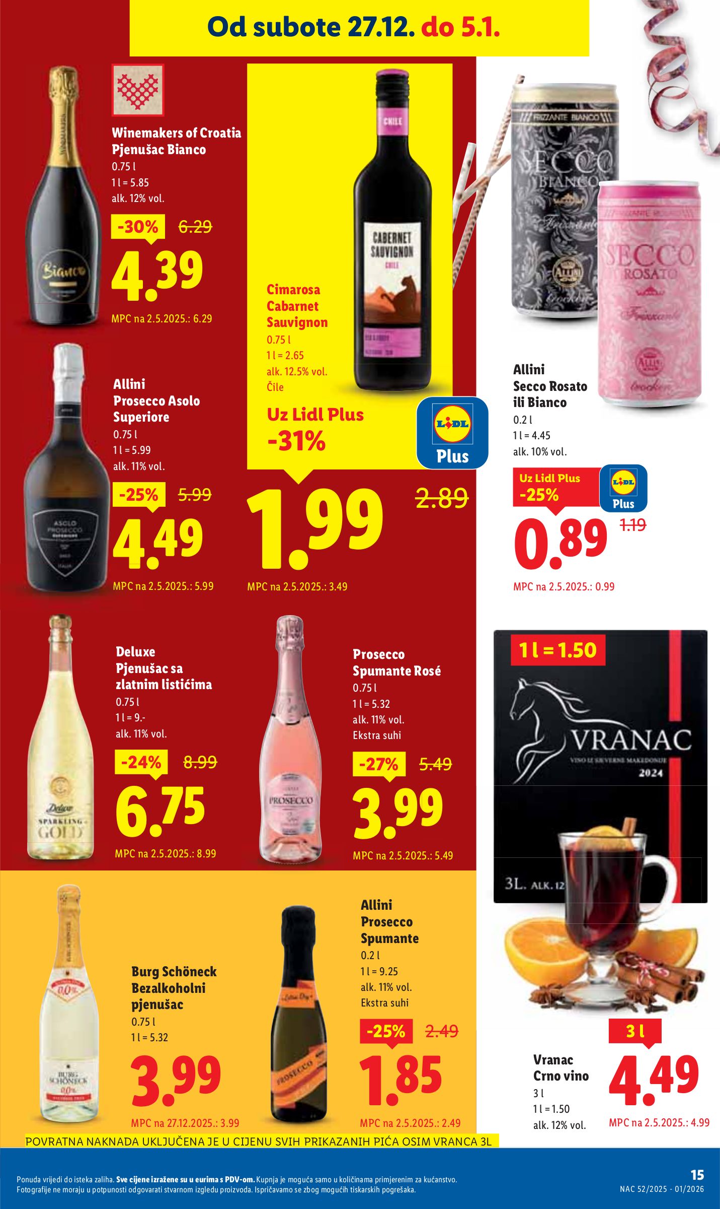 lidl - Prelistajte katalog Lidl, vrijedi od 27.12. do 05.01. - page: 15