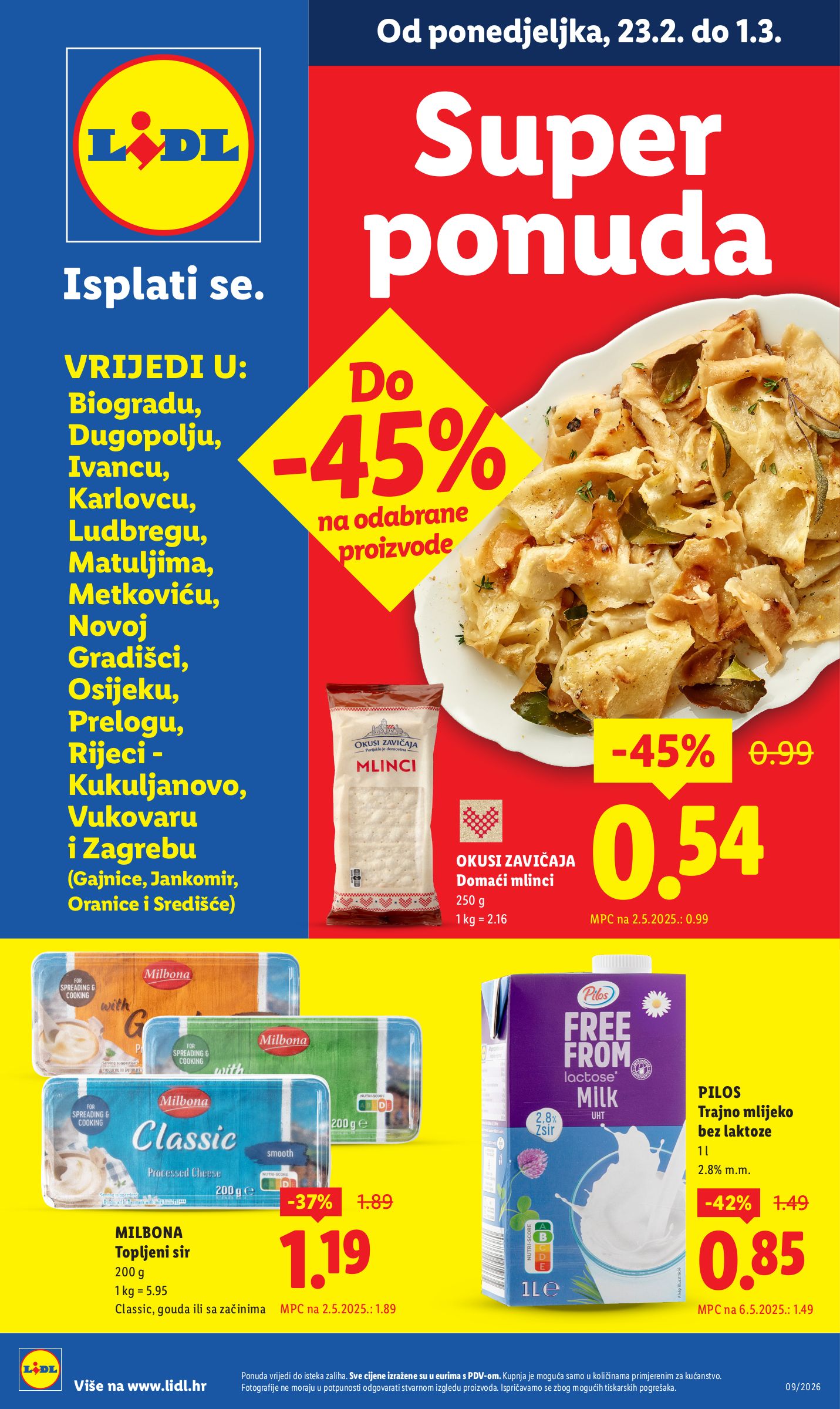 lidl - Prelistajte katalog Lidl - Super Ponuda, vrijedi od 23.02.2026 do 01.03.2026