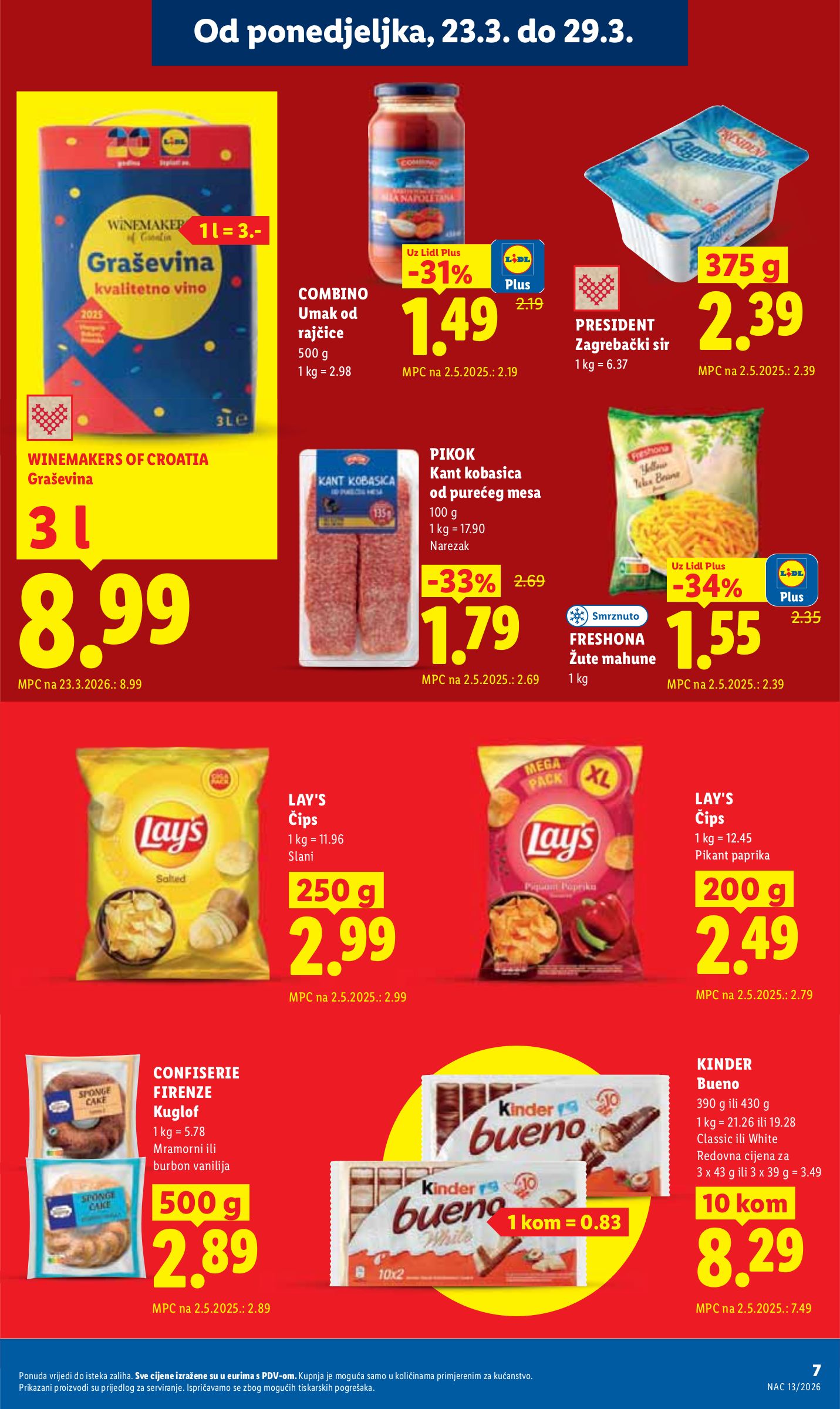 lidl - Prelistajte katalog Lidl, vrijedi od 23.03.2026 do 29.03.2026 - page: 7