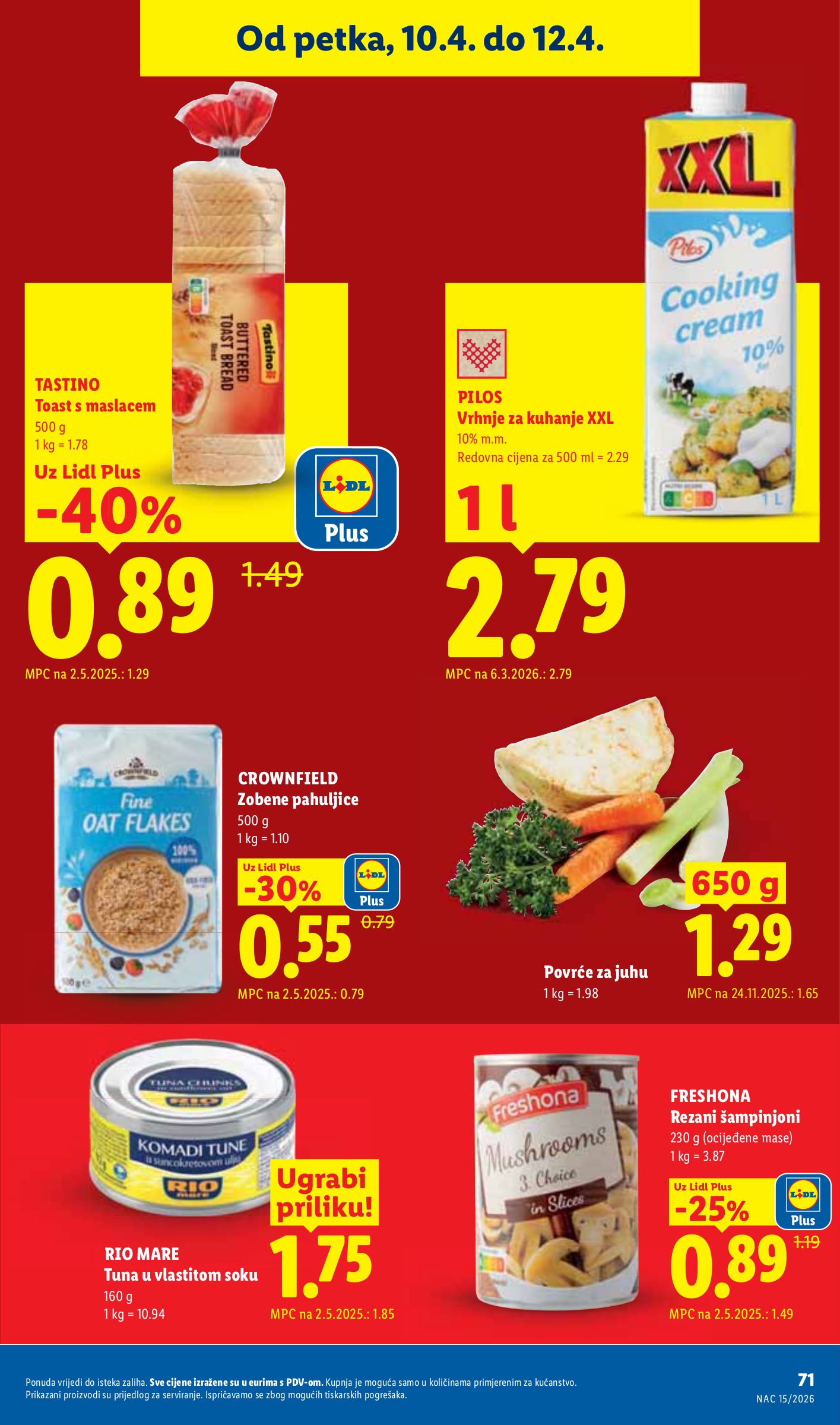 lidl - Prelistajte katalog Lidl, vrijedi od 07.04.2026 do 12.04.2026 - page: 71