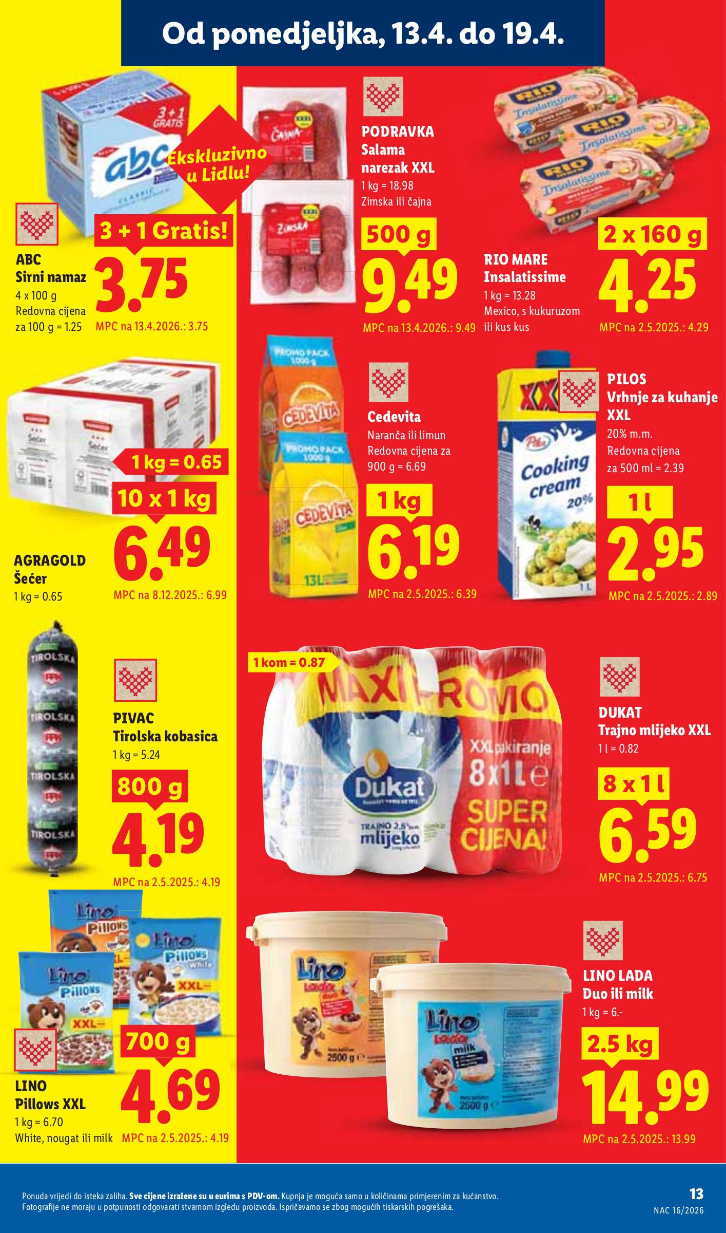 lidl - Lidl letak za sljedeći tjedan od ponedjeljka 13.04.2026 do nedjelje 19.04.2026 - page: 13