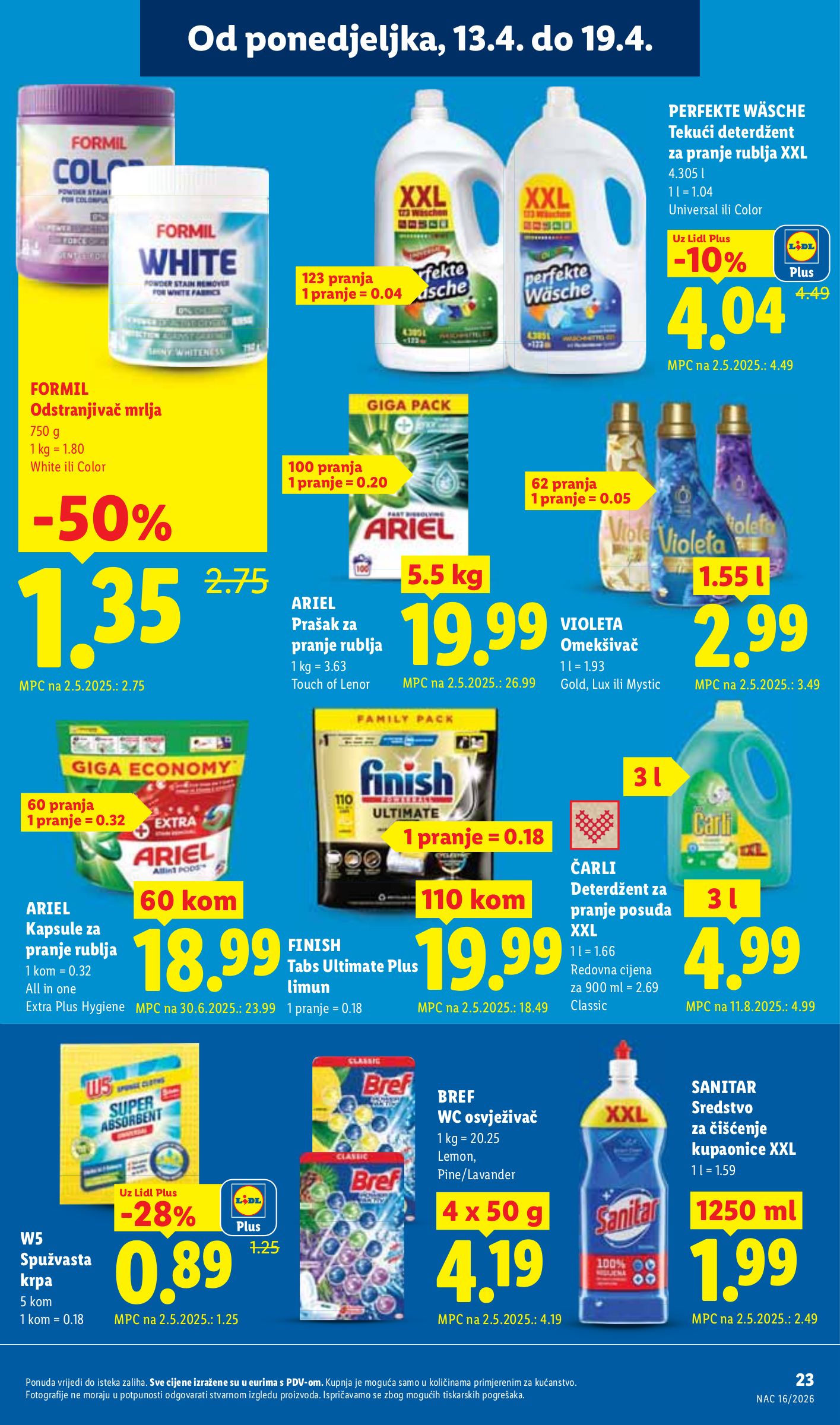 lidl - Lidl letak za sljedeći tjedan od ponedjeljka 13.04.2026 do nedjelje 19.04.2026 - page: 23