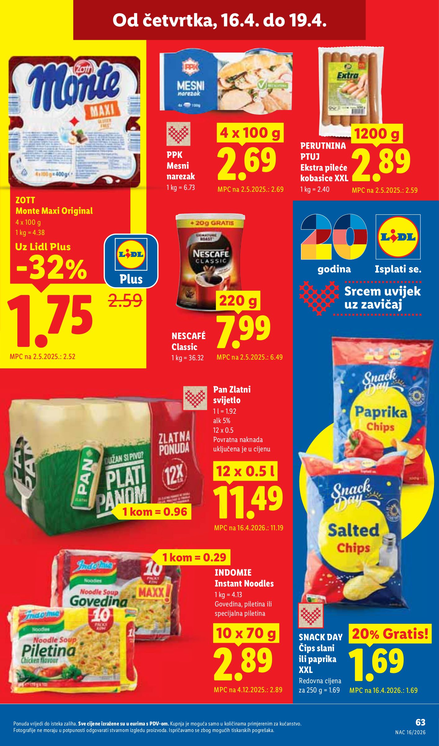lidl - Lidl letak za sljedeći tjedan od ponedjeljka 13.04.2026 do nedjelje 19.04.2026 - page: 63