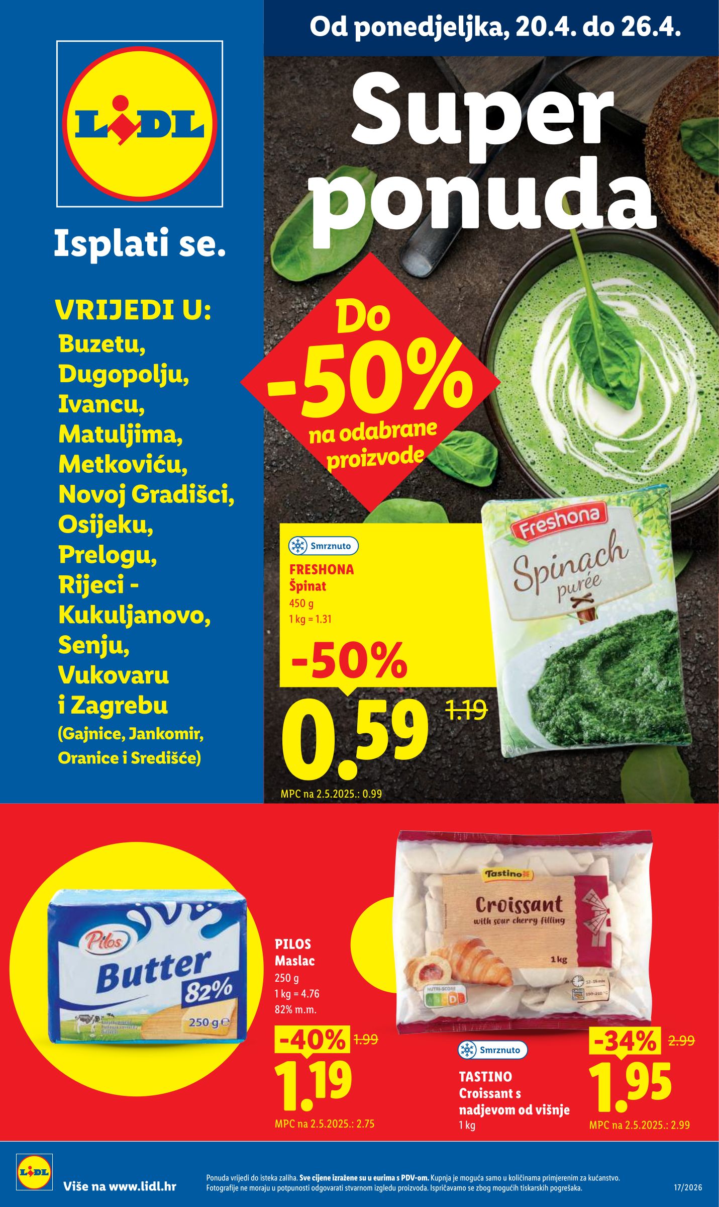lidl - Aktualni Lidl - Super Ponuda katalog vrijedi od ponedjeljka 20.04.2026 do nedjelje 26.04.2026 - page: 1