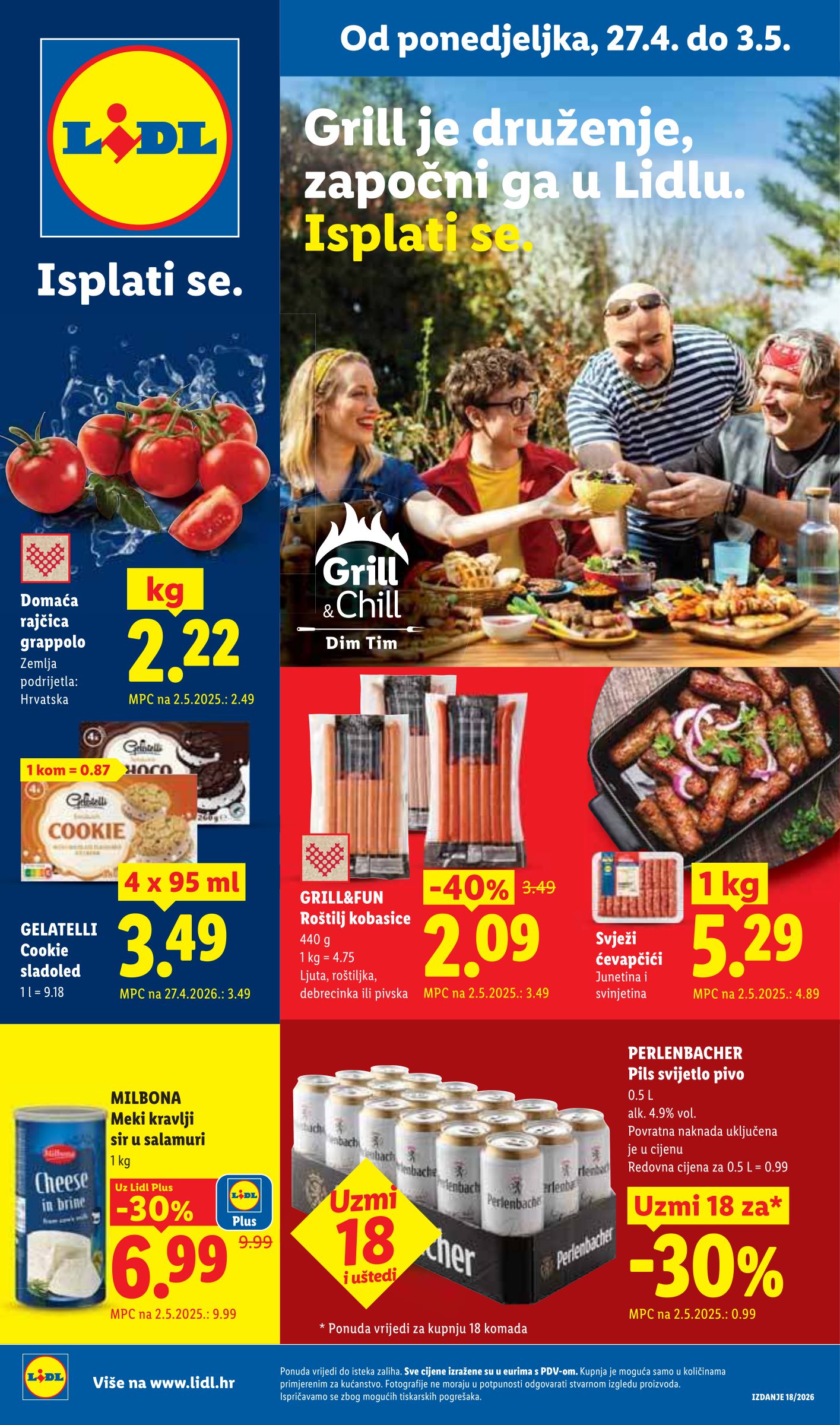 lidl - Lidl letak za sljedeći tjedan od ponedjeljka 27.04.2026 do nedjelje 03.05.2026 - page: 1