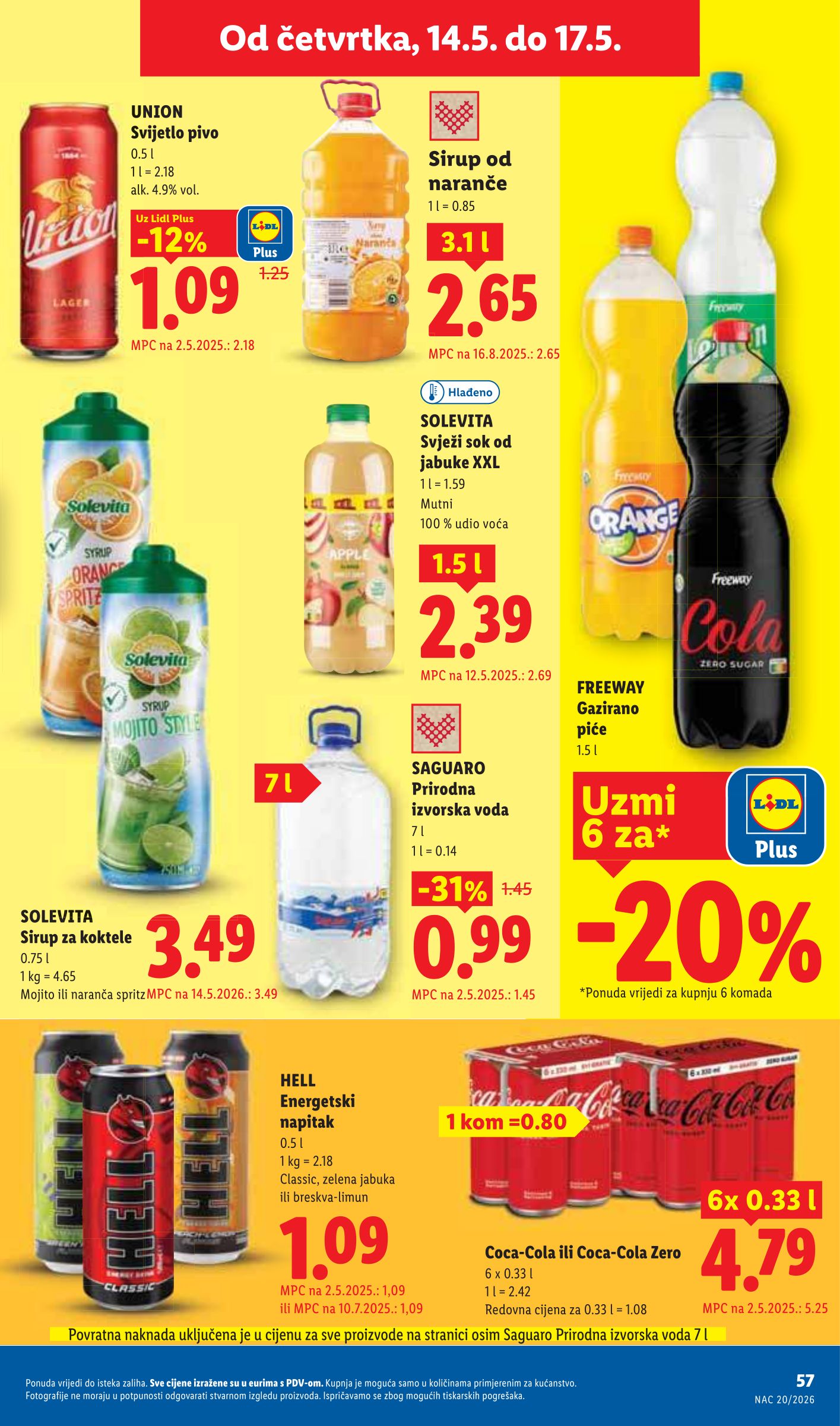 lidl - Lidl letak za sljedeći tjedan od ponedjeljka 11.05.2026 do nedjelje 17.05.2026 - page: 57