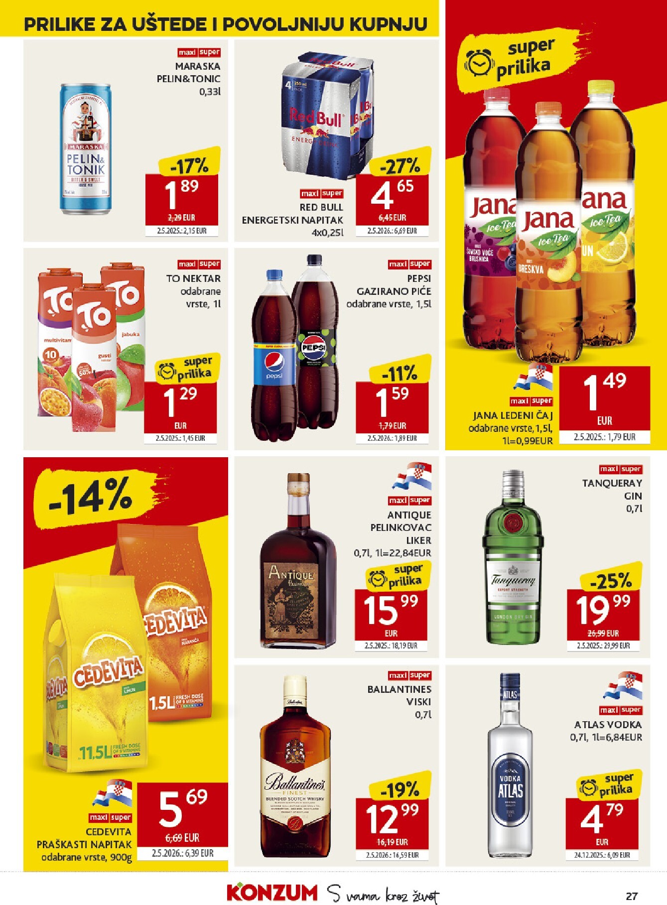 konzum - Novi Konzum katalog od srijede, 01.07.2026 do utorka, 07.07.2026 - page: 27