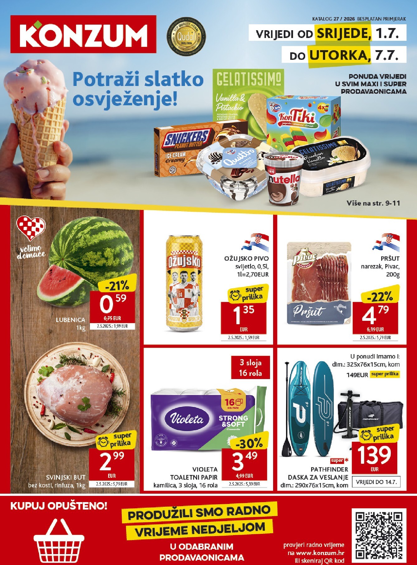 konzum - Aktualni katalog Konzum od srijede, 01.07.2026 do utorka, 07.07.2026