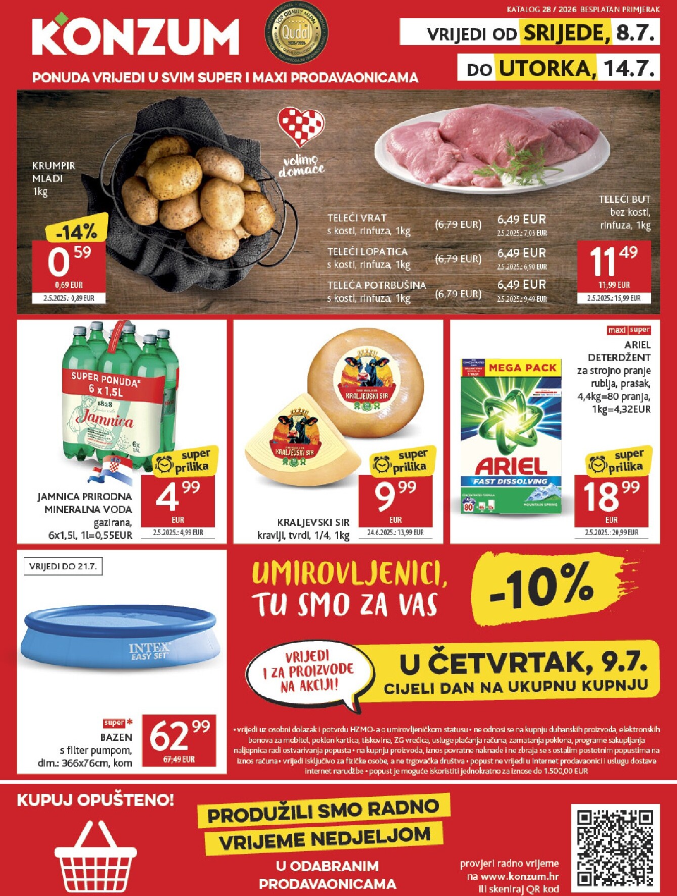 konzum - Novi Konzum katalog od srijede, 08.07.2026 do utorka, 14.07.2026