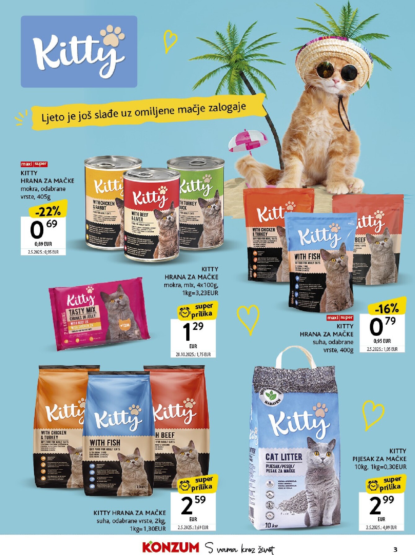 konzum - Aktualni katalog Konzum - Tematski katalog ljubimci 6. 7. - 26. 7. od ponedjeljka, 06.07.2026 do nedjelje, 26.07.2026 - page: 3